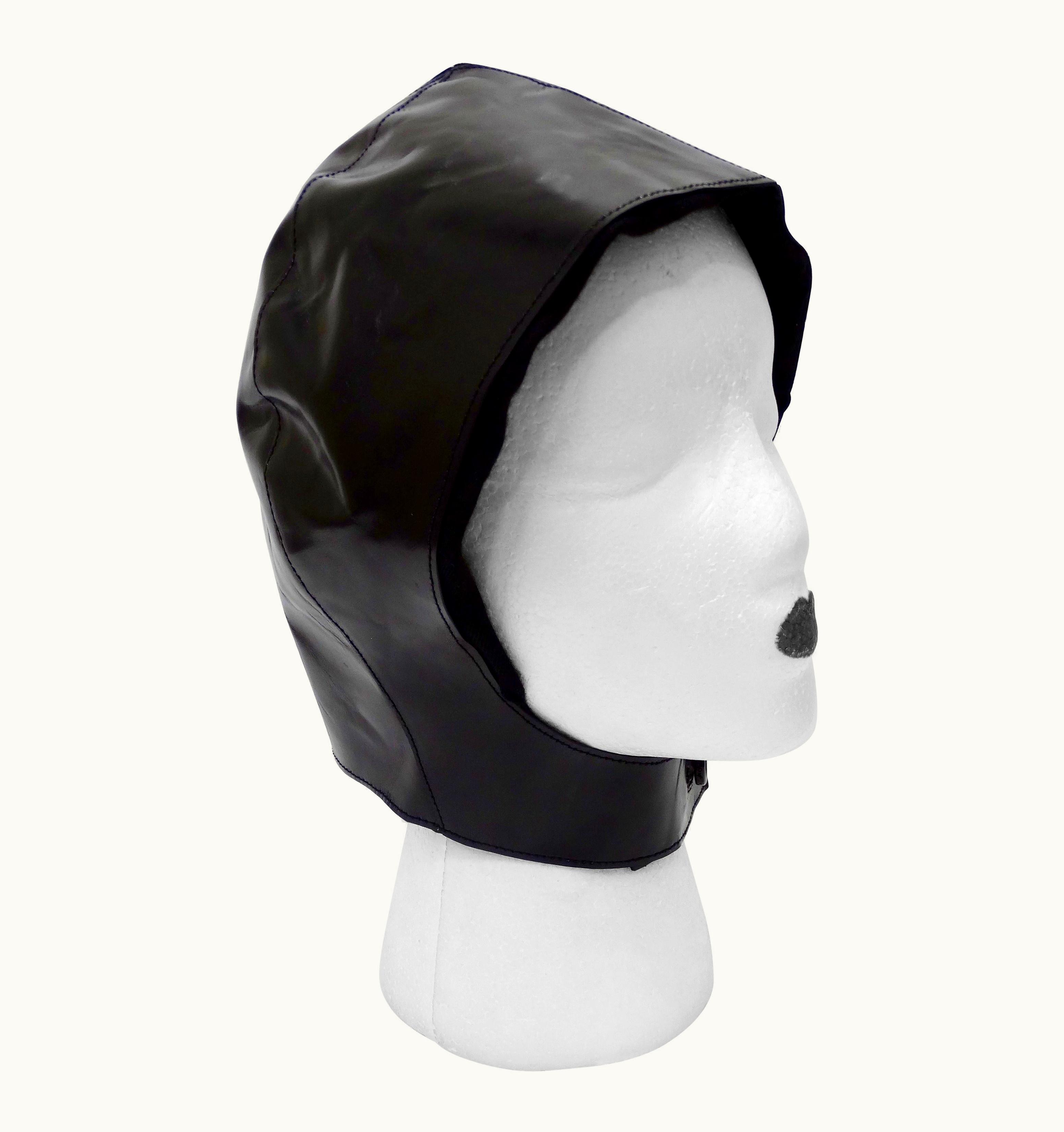 Saint Laurent Tom Ford For Yves Saint Laurent Black Leather Flight Cap