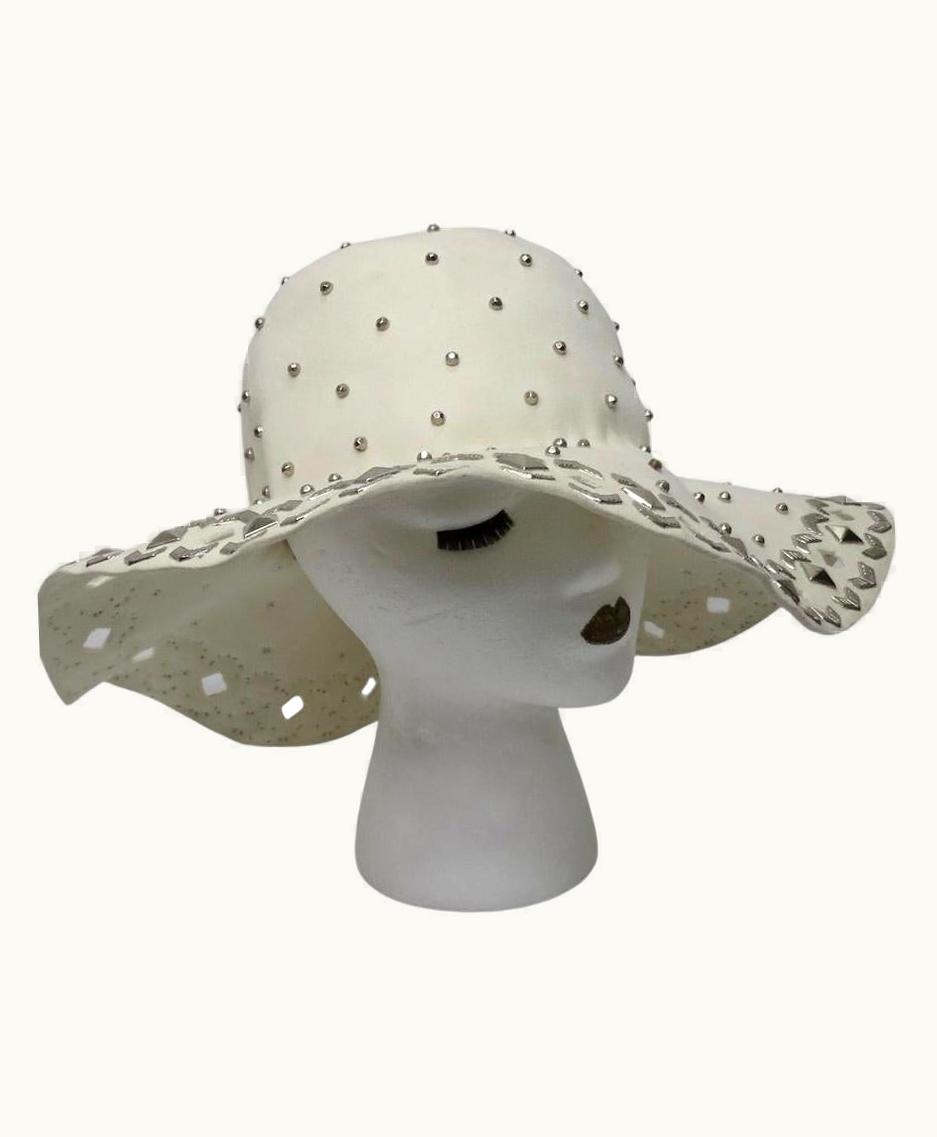 Saint Laurent Yves Saint Laurent Gem Encrusted Floppy Hat Circa 1970s