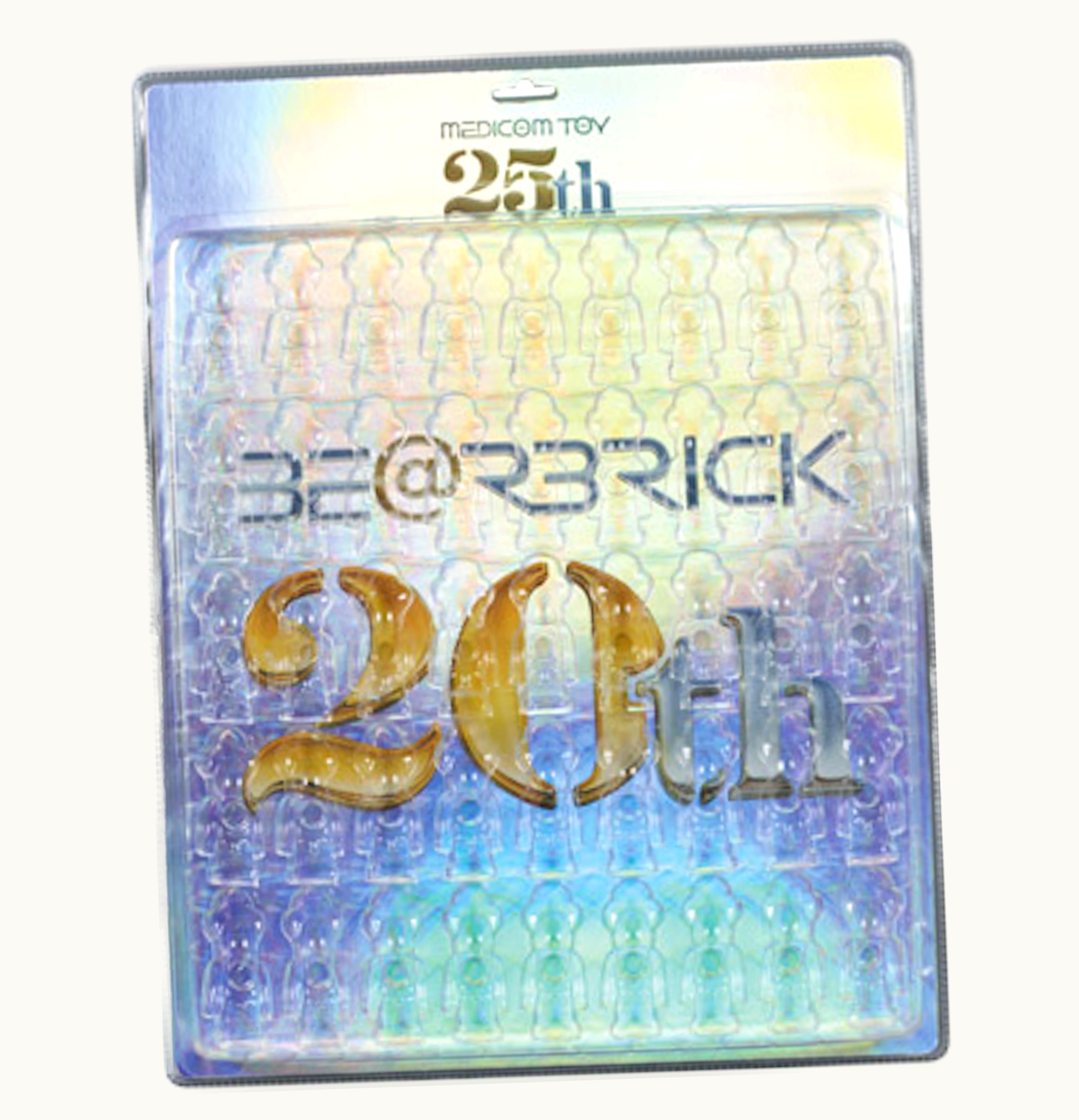Bearbrick Bearbrick 20th Medicom Toy 25th Anniversary Limited Edition Display Blister Board