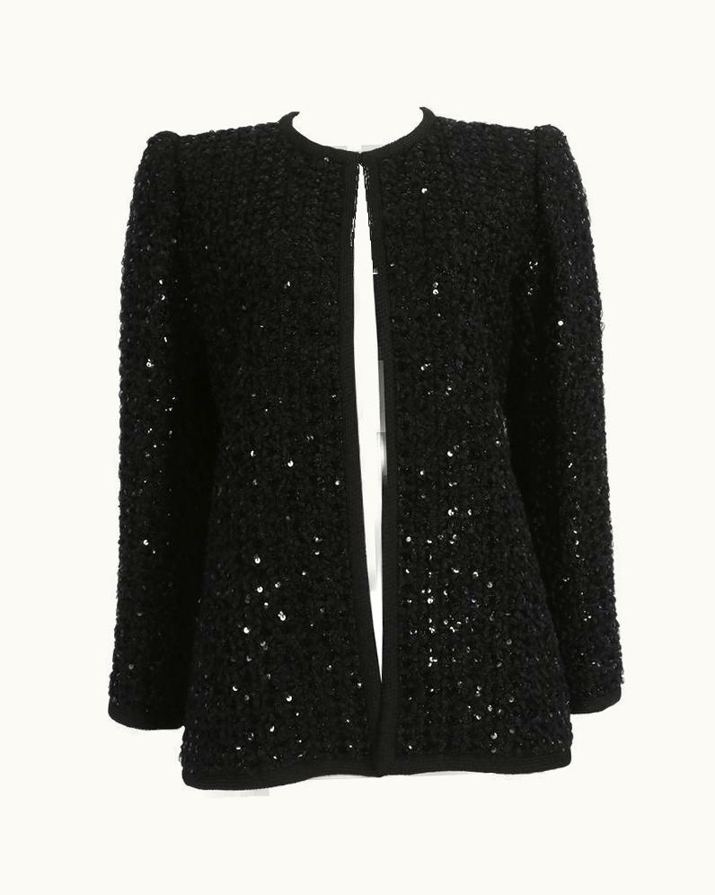 Saint Laurent Yves Saint Laurent Haute Couture Sequinned Evening Jacket, Circa 1978