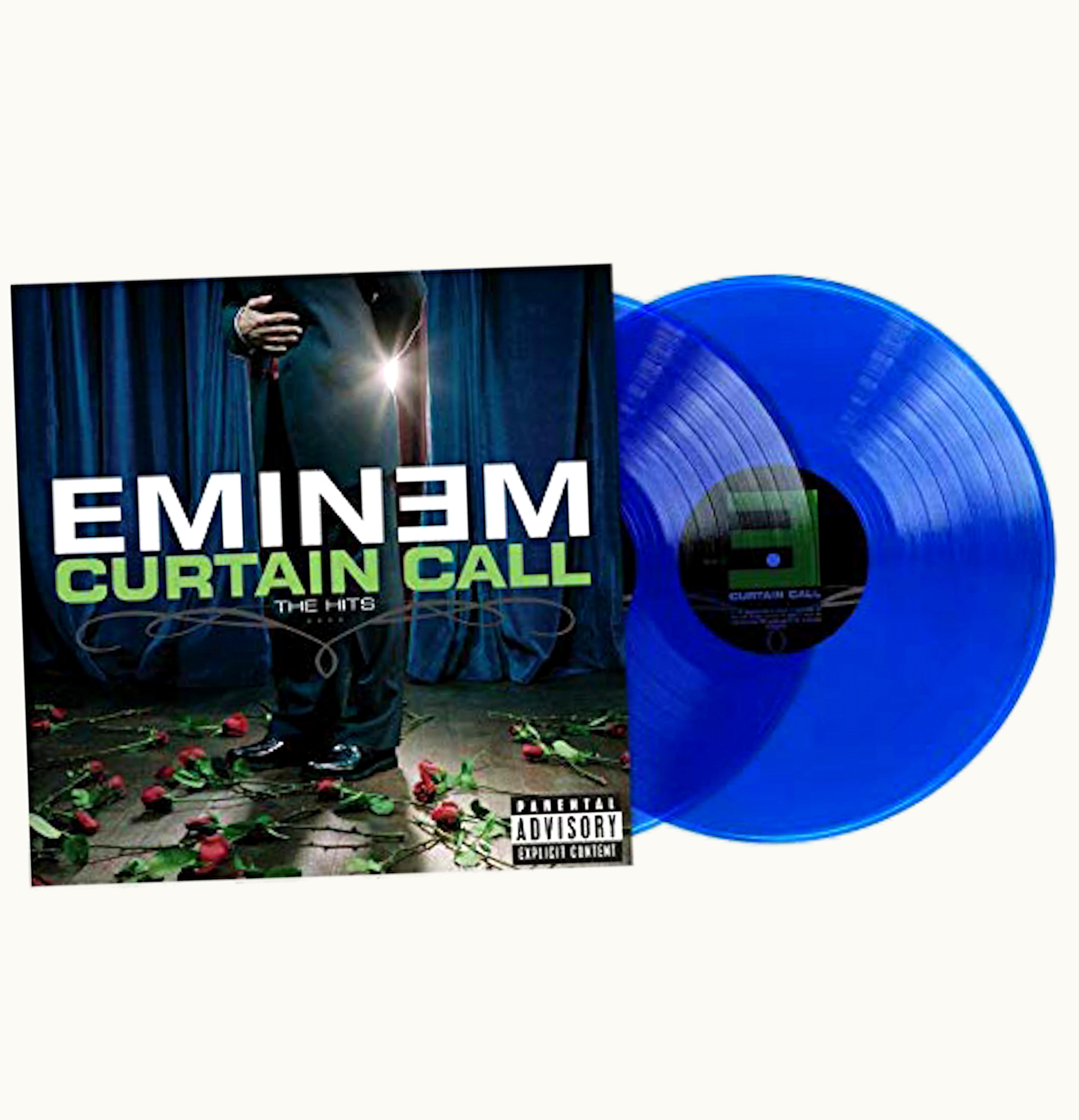 Eminem Eminem Curtain Call Limited Edition Translucent Blue 2XLP Vinyl Blue