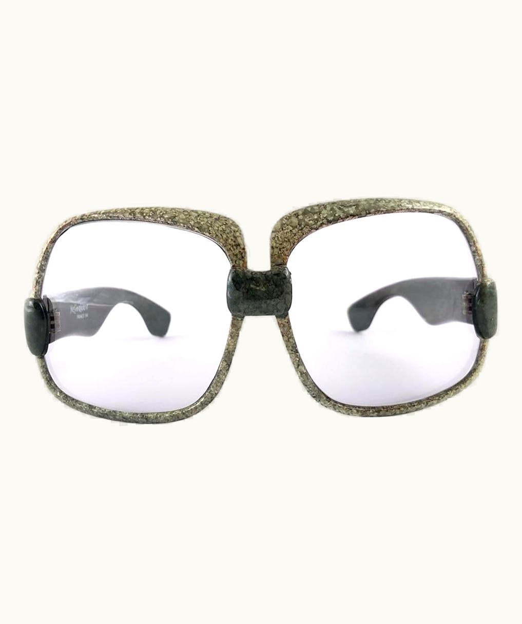 Saint Laurent Vintage Yves Saint Laurent YSL 545 Jaspe Marble 1970 France Sunglasses