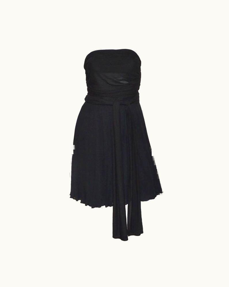 Saint Laurent YSL Yves Saint Laurent Vintage 1970s Matte Jersey Top/Skirt Ensemble