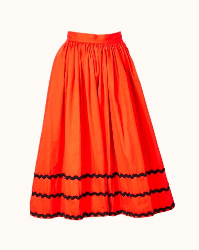 Saint Laurent Yves Saint Laurent Skirt With Ric Rac Detail