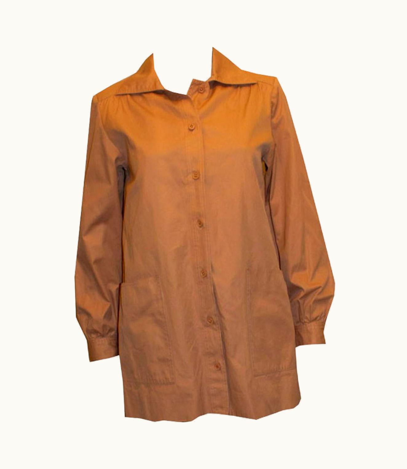 Saint Laurent Vintage Yves Sait Laurent Rive Gauche Pale Pink Shacket ( Shirt S/Sjacket)