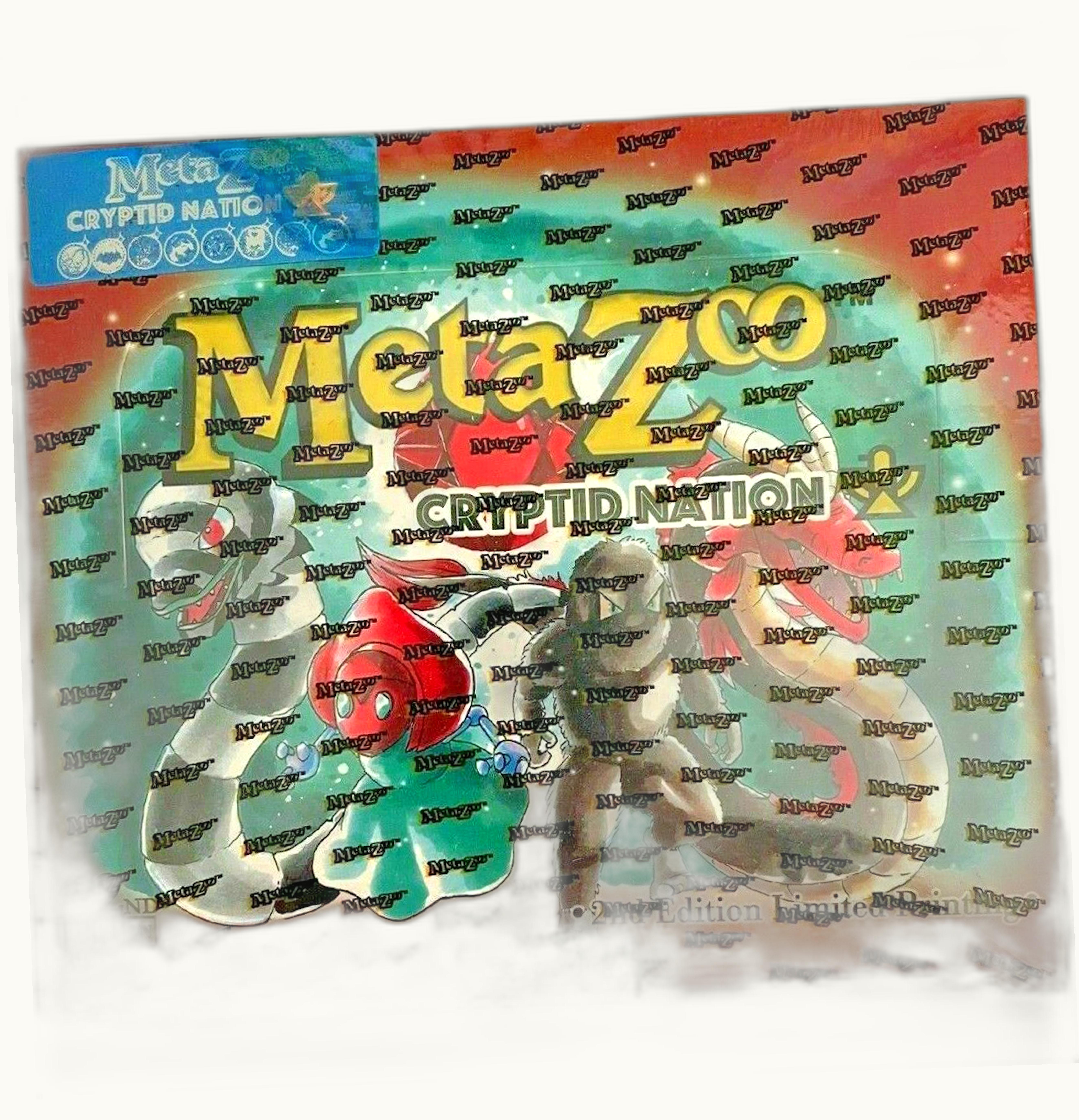 MetaZoo TCG MetaZoo TCG Cryptid Nation 2nd Edition Booster Box Blue Sticker Limited 3000