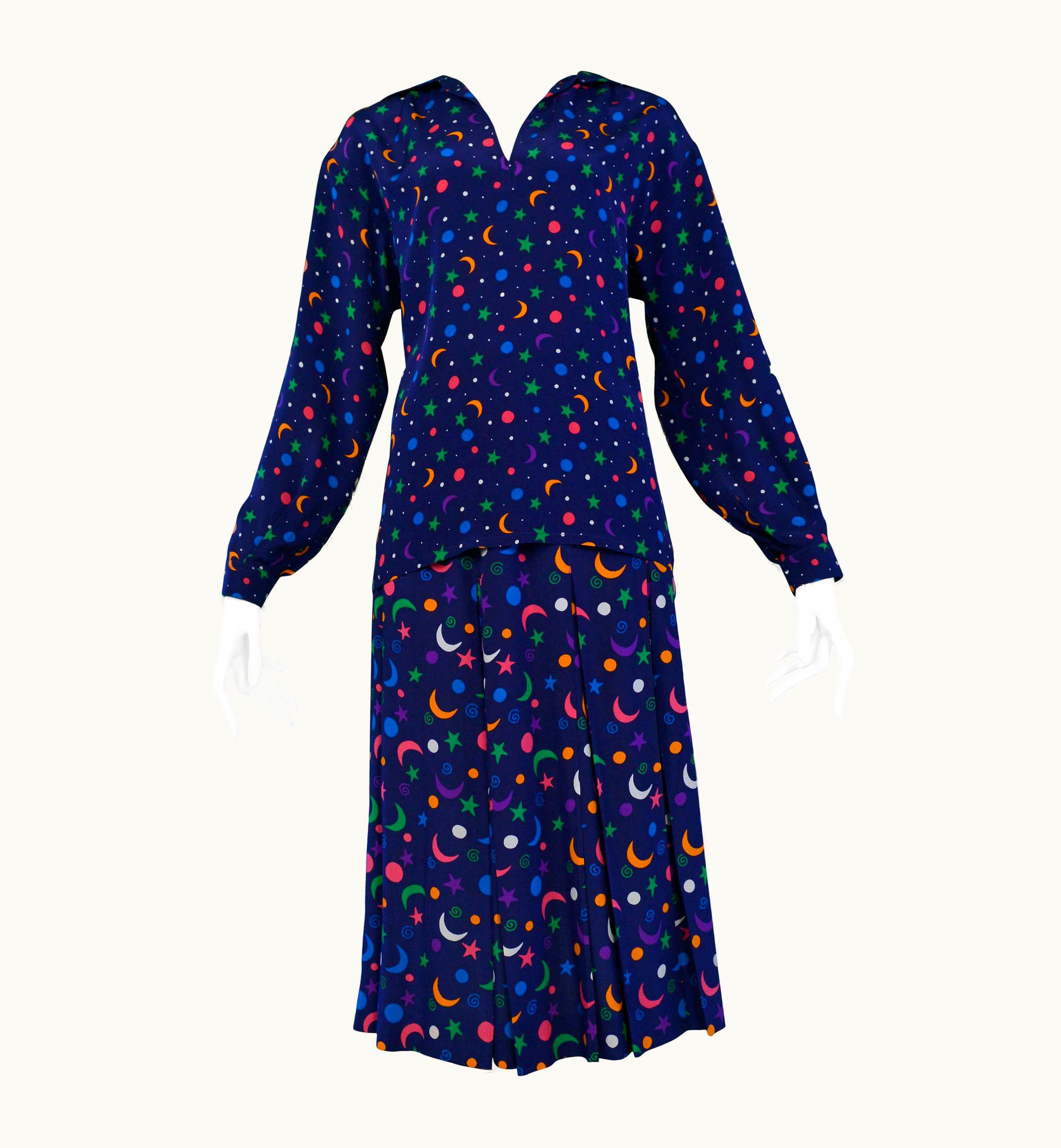 Saint Laurent Vintage Yves Saint Laurent 1979 Moon & Star Ensemble