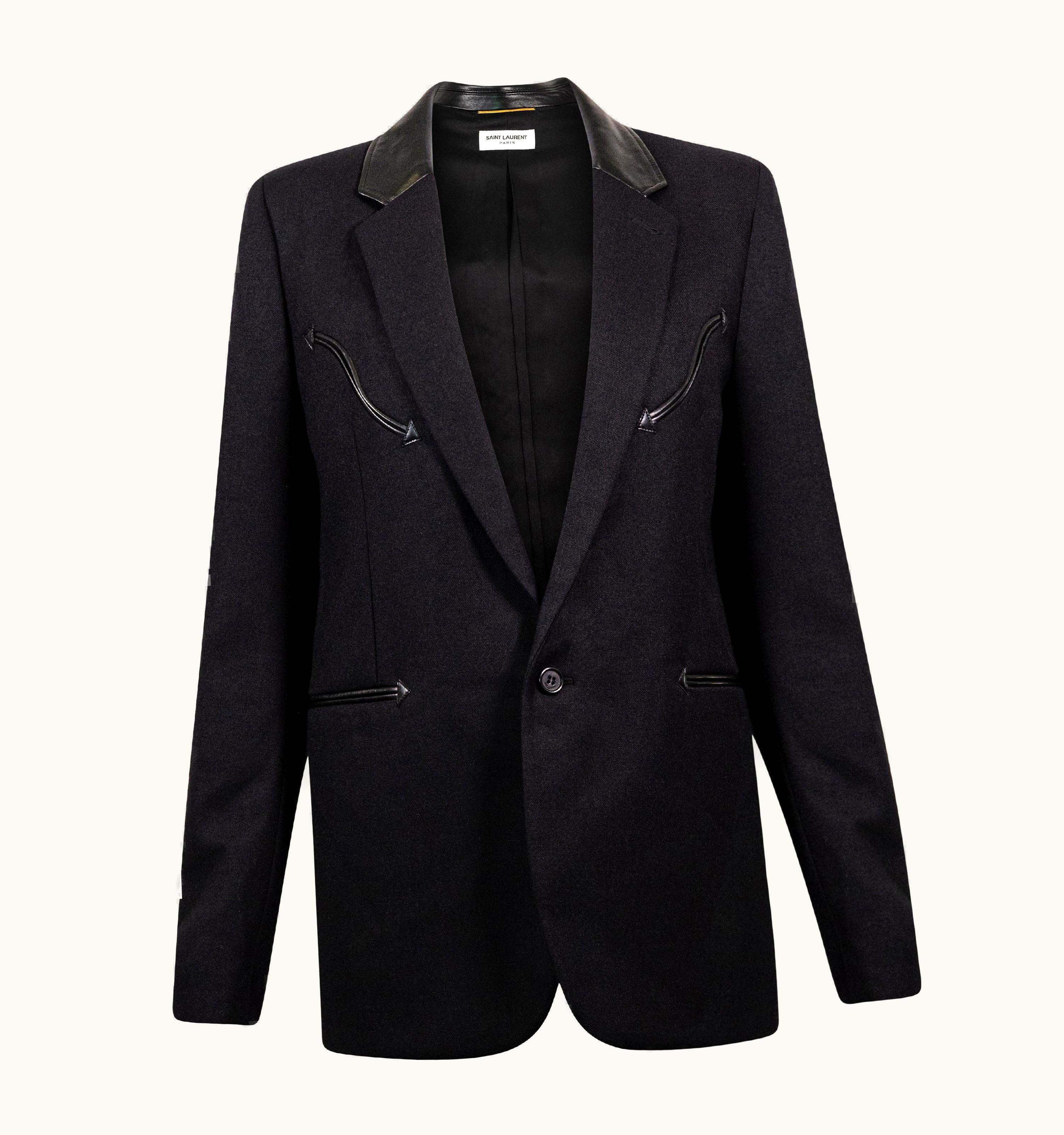 Saint Laurent Saint Laurent By Anthony Vaccarello Tailored Blazer With Western Style Details