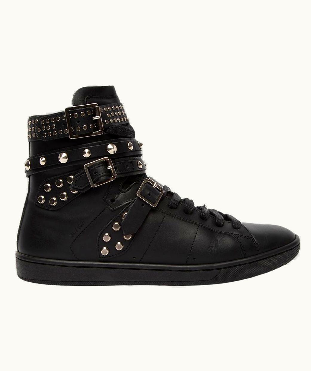 Saint Laurent Saint Laurent Women' Studded Leather Wrap Around Sneakers