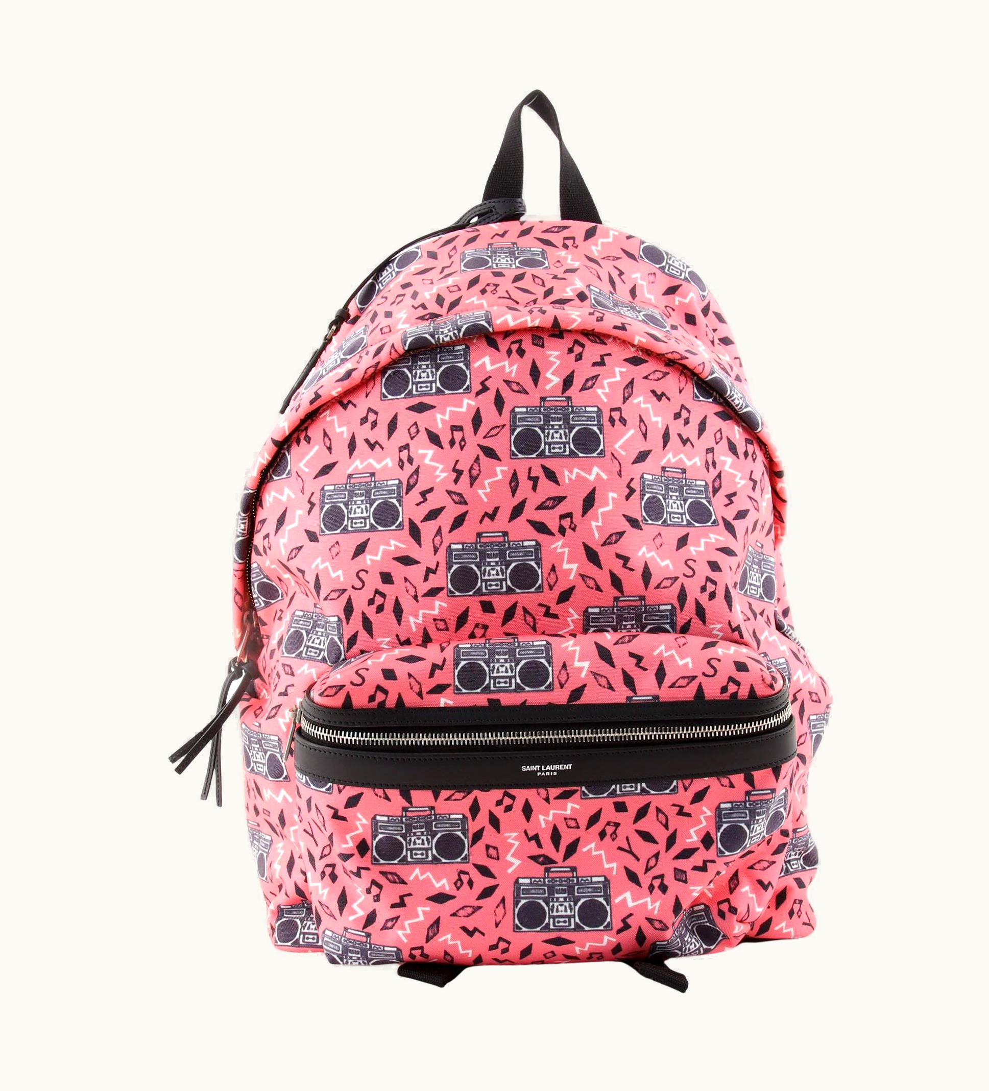Saint Laurent Saint Laurent City Backpack Printed Canvas UZ0583684