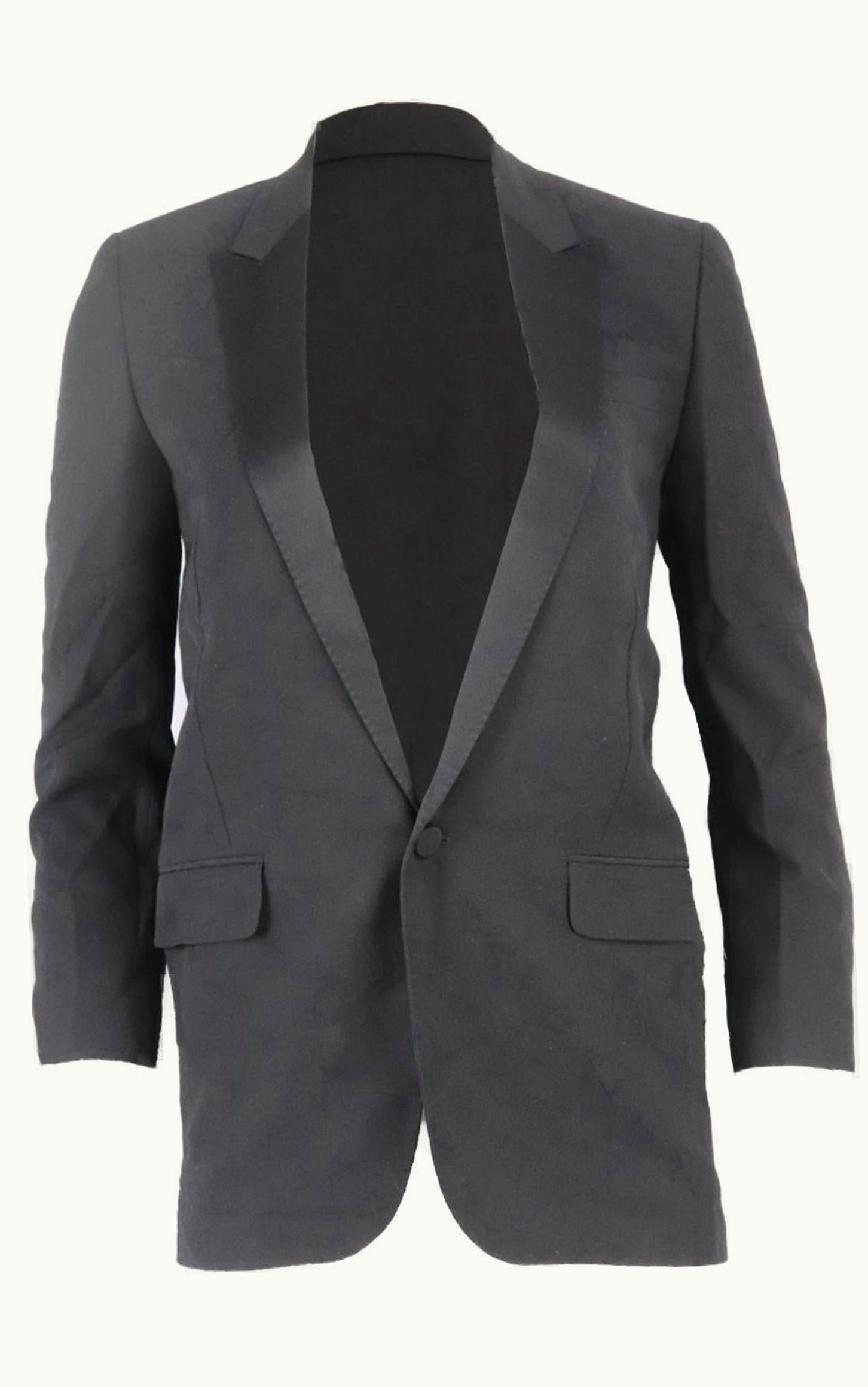 Saint Laurent Saint Laurent Star Jacquard Wool Blazer Uk