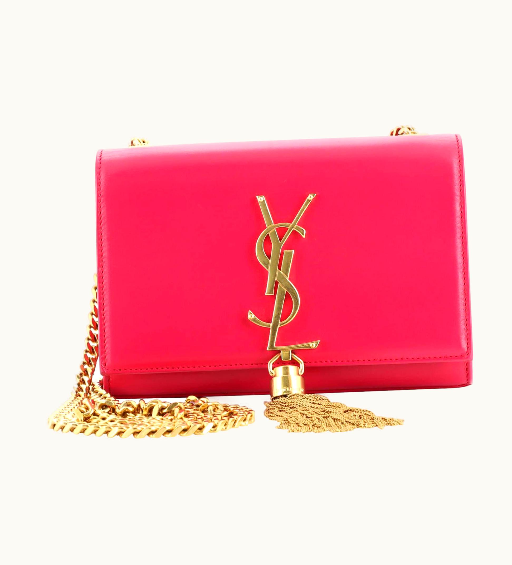 Saint Laurent Saint Laurent Classic Monogram Tassel Crossbody Bag Leather Small UZ0583778