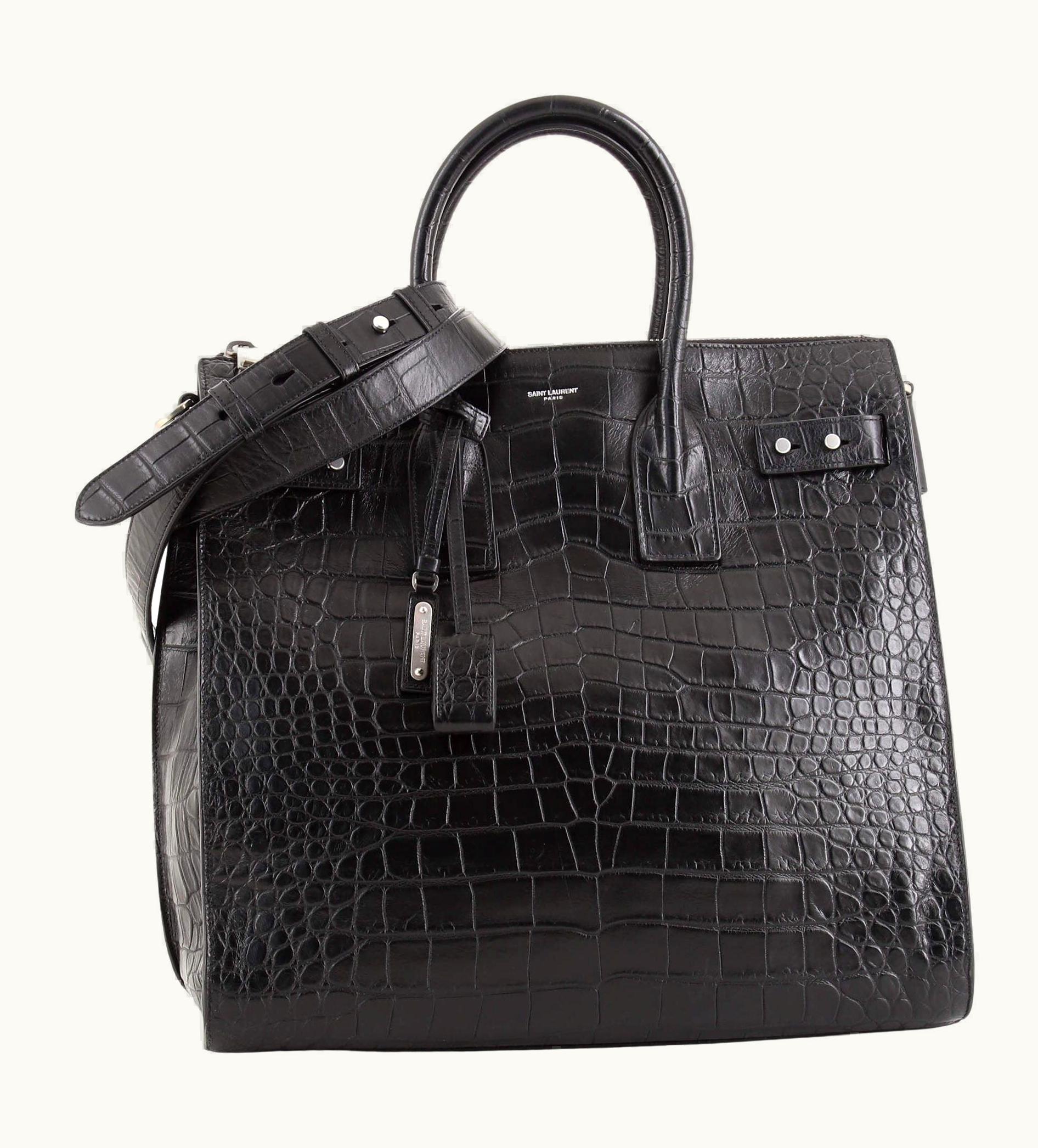 Saint Laurent Saint Laurent Sac De Jour Souple Zip Tote Crocodile Embossed Leather Nort