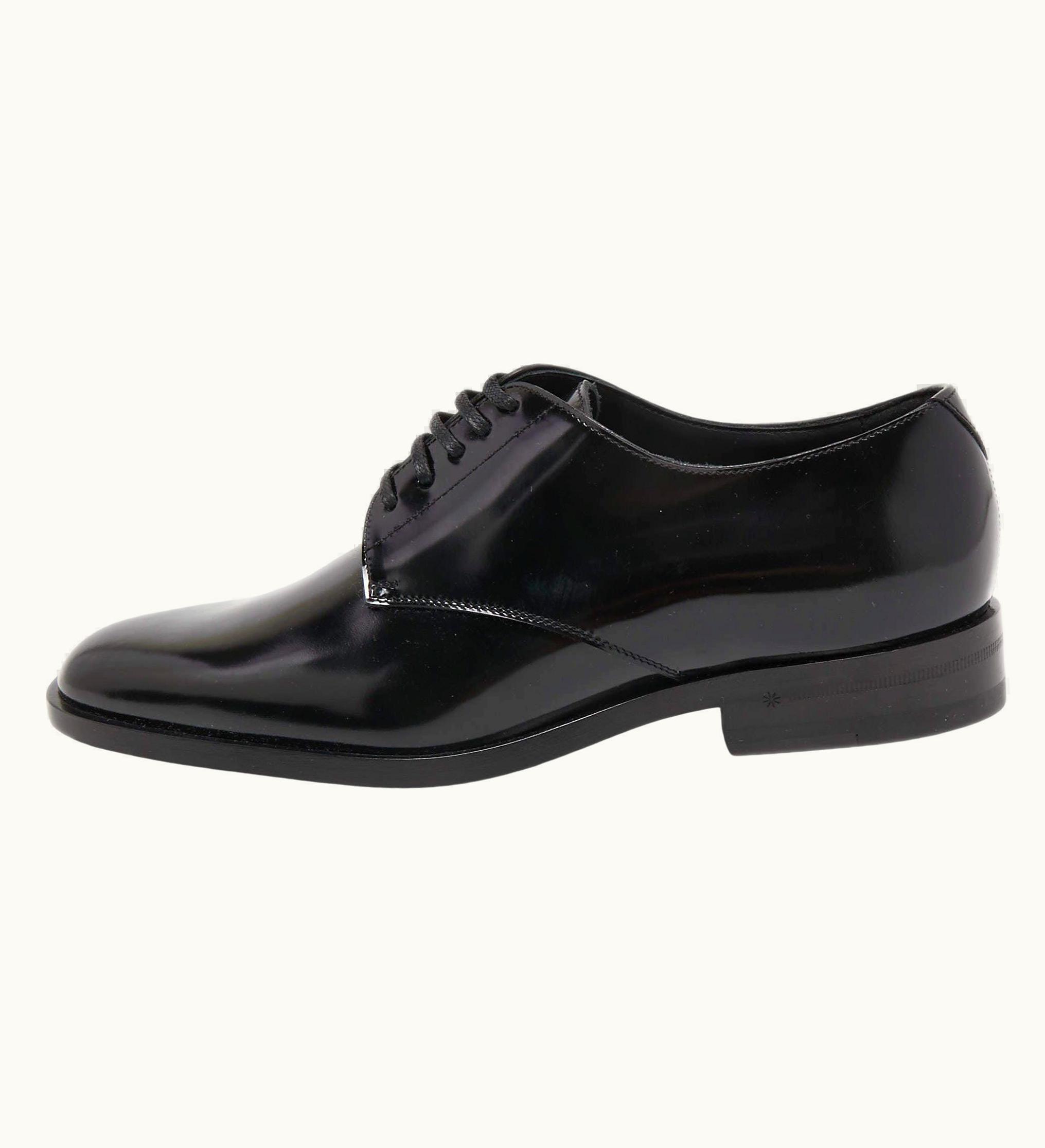 Saint Laurent Saint Laurent Black Leather Lace Up Derby UZ0583815