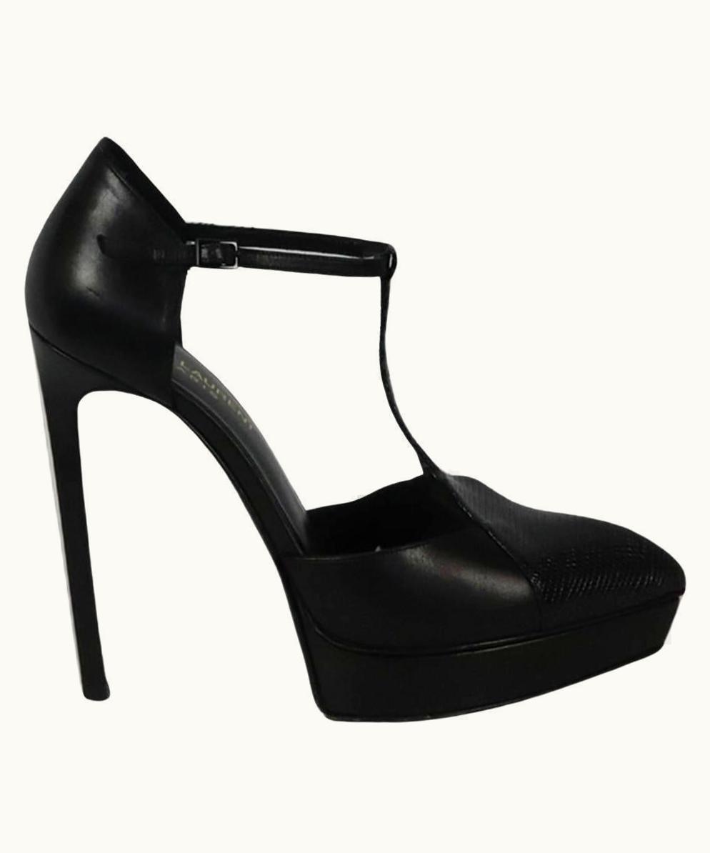 Saint Laurent Saint Laurent Leather Platform Pumps Eu 37.5 .5