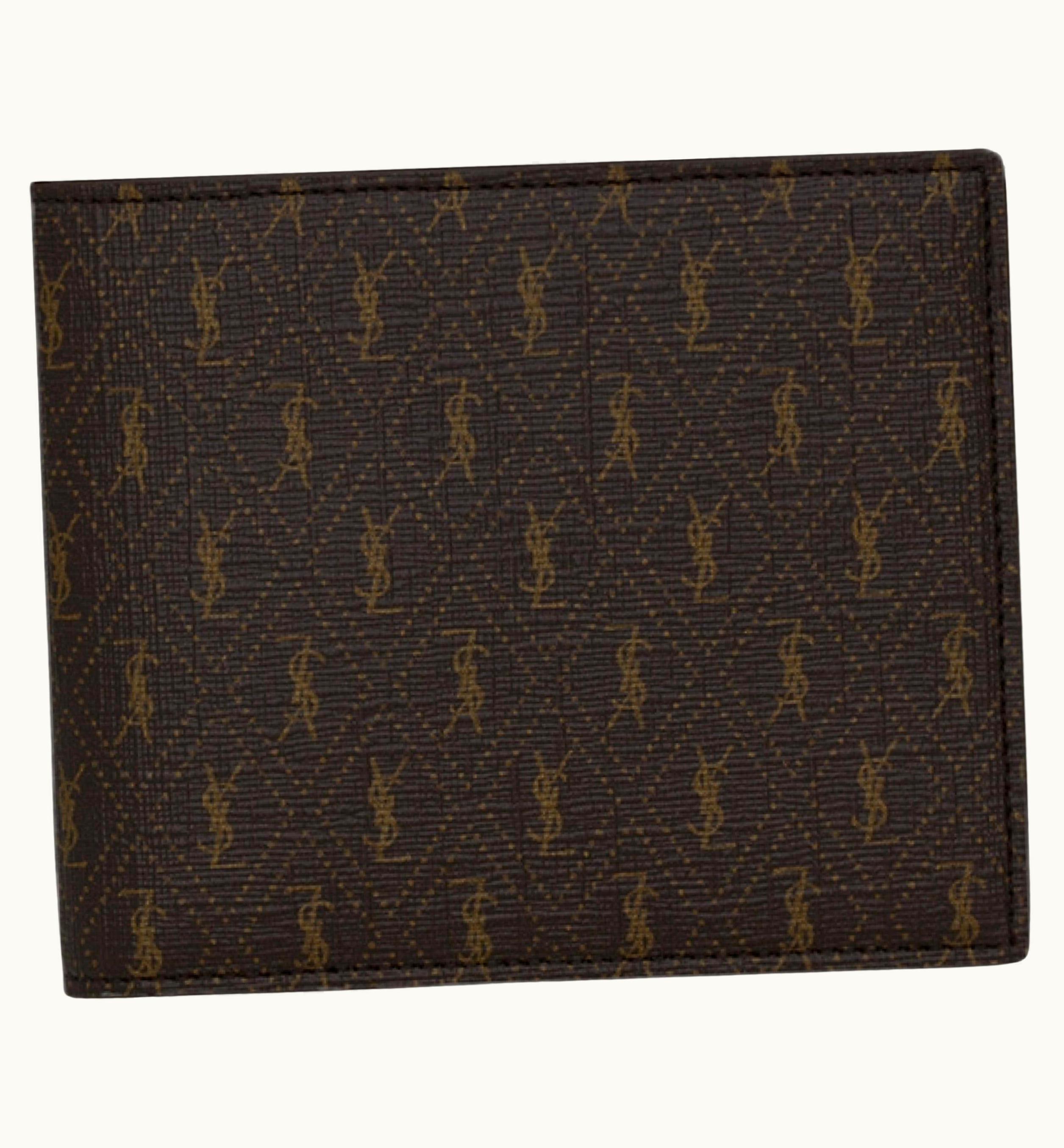 Saint Laurent Saint Laurent Black Le Monogramme East/West Cassandre Canvas Bifold Wallet
