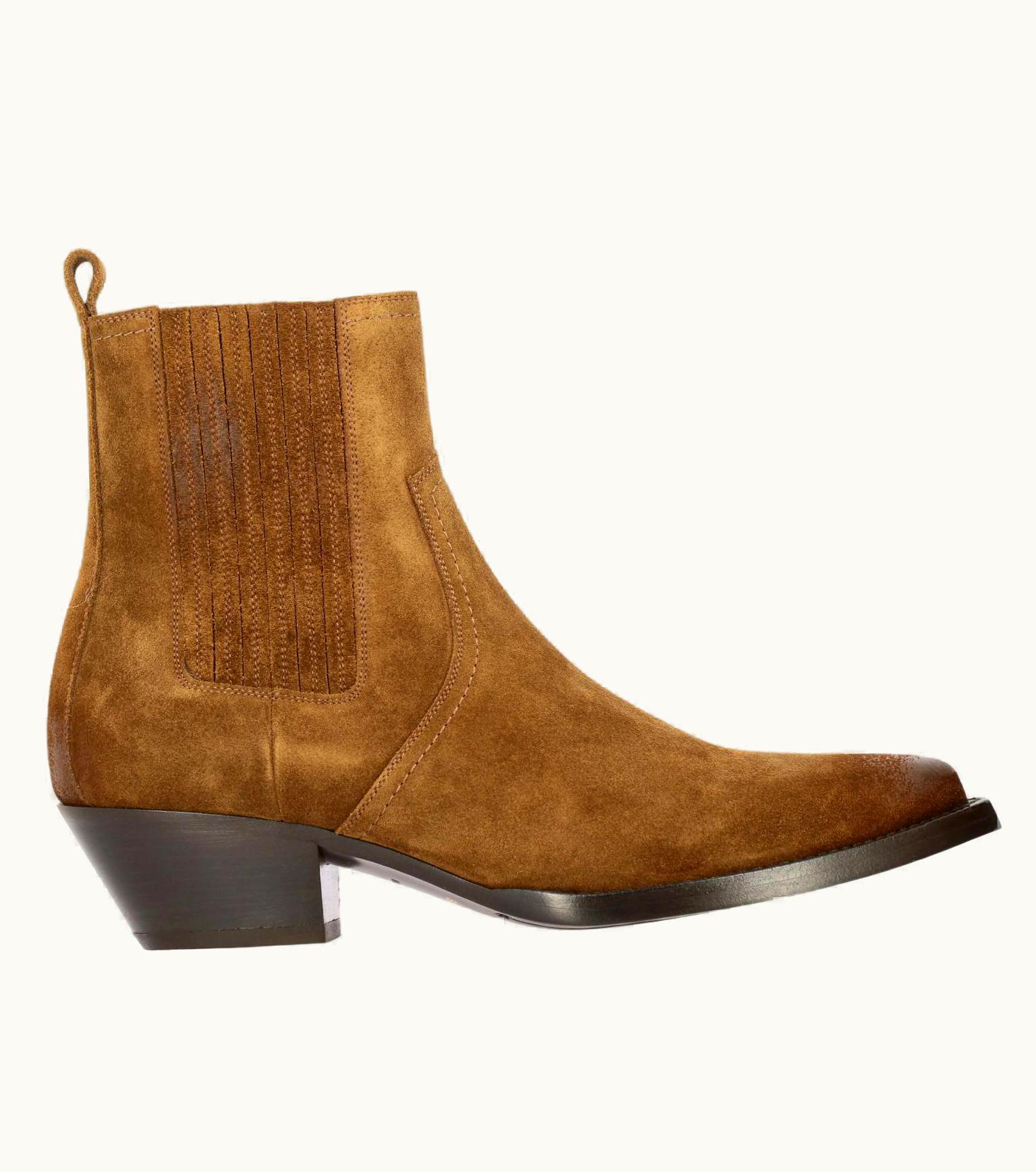 Saint Laurent Saint Laurent Mens Brown Suede Lukas 40 Chelsea Boots UZ0583949