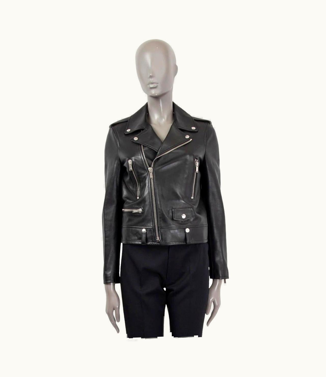 Saint Laurent Saint Laurent Black Leather Classic Biker Jacket