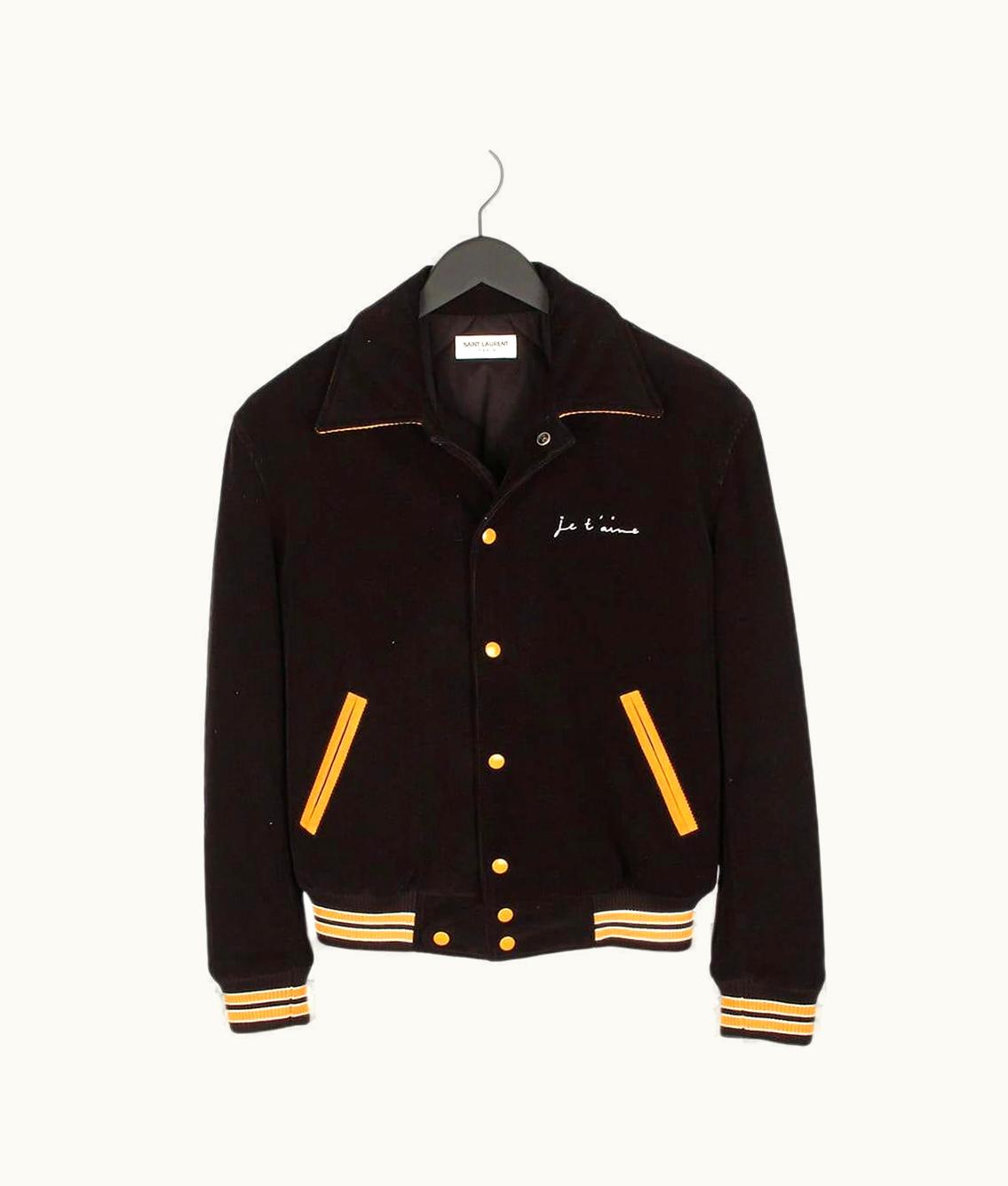 Saint Laurent Saint Laurent Je T'Aime Bomber Corduroy Men Teddy Jacket In Size 50it (m)