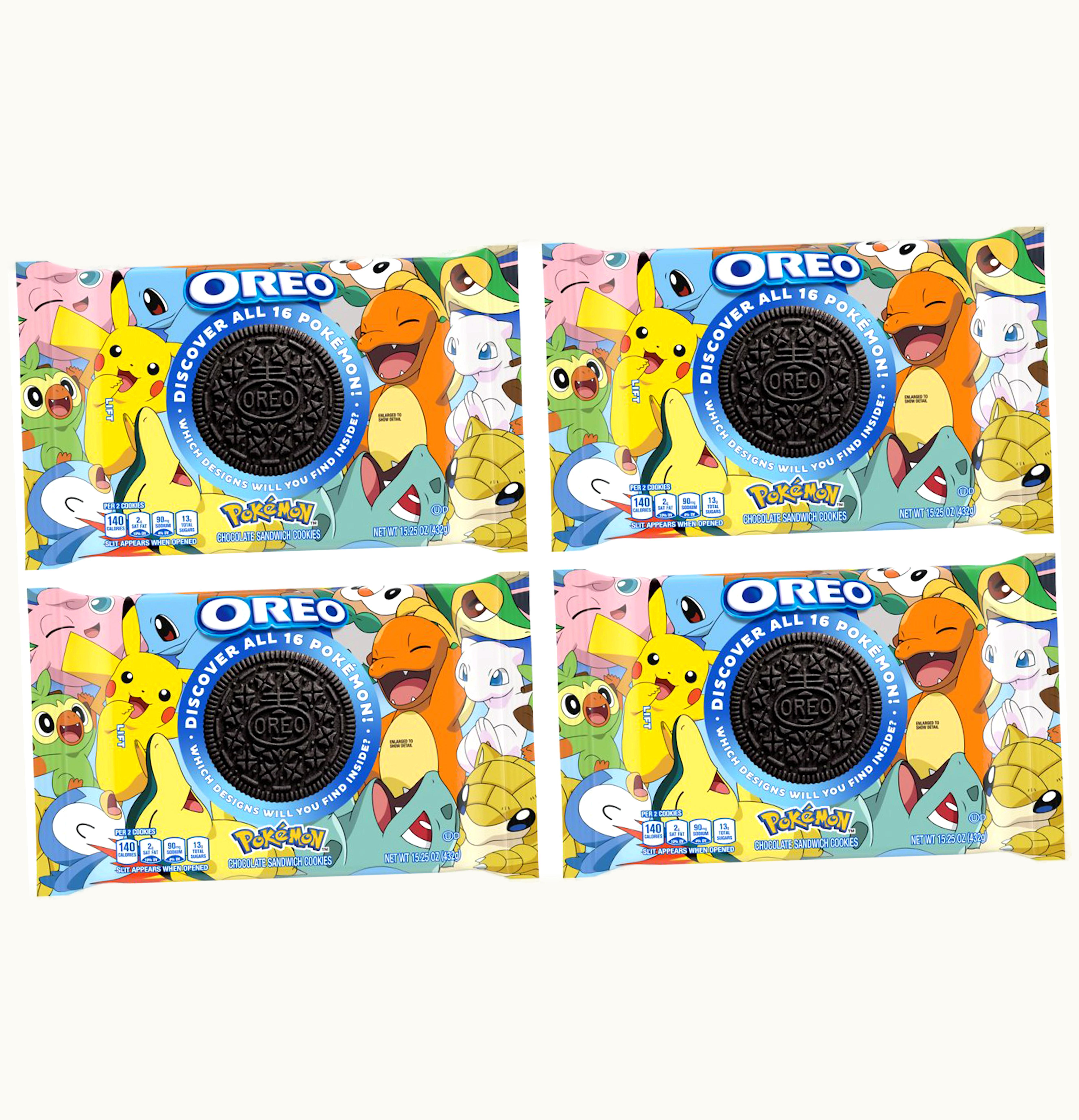 Pokemon Pokemon x Oreo Limited Edition Cookies 4x Lot Not Fit For Human Consumption