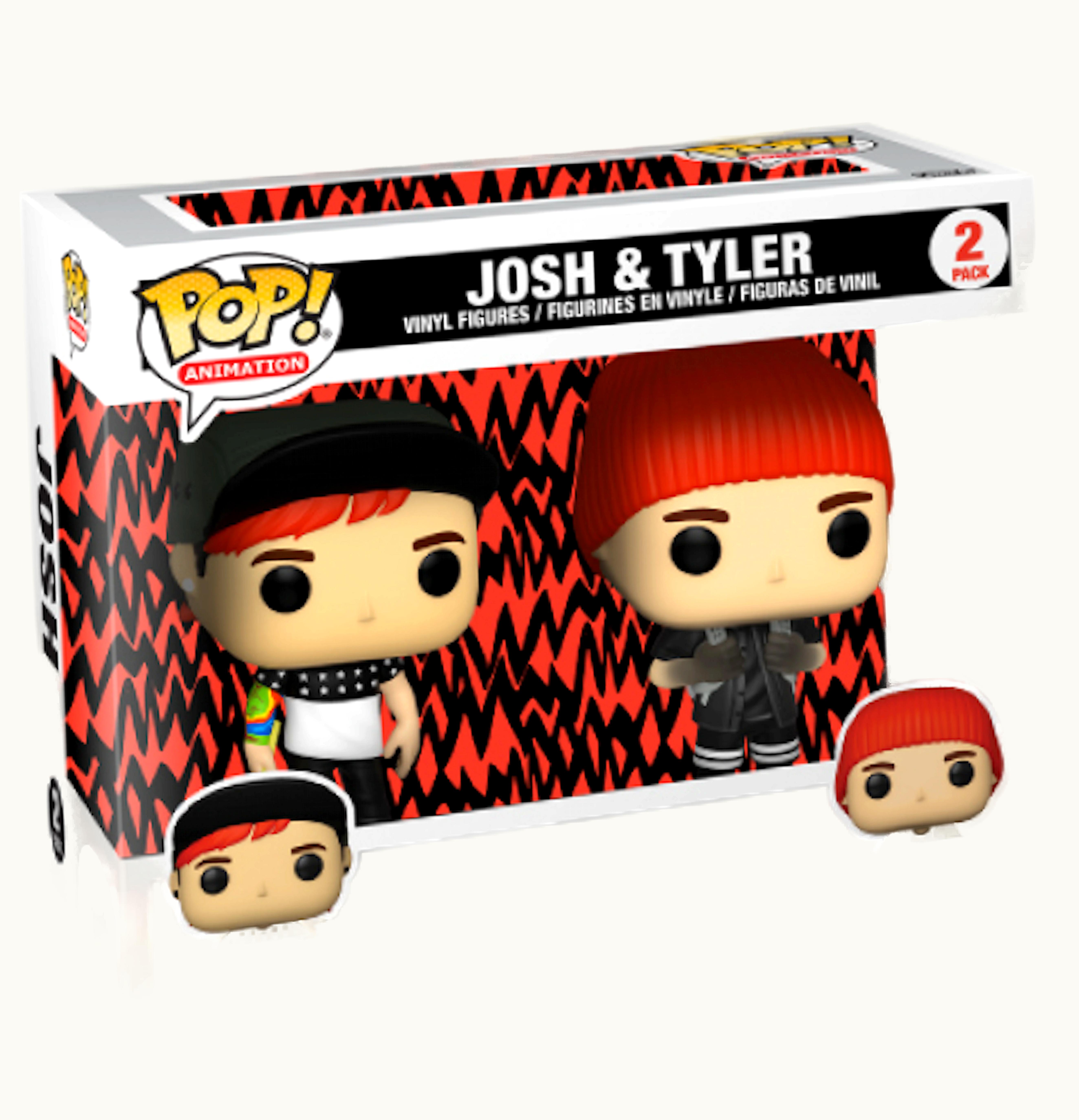 Funko Funko Pop Animation Twenty One Pilots Josh Tyler GITD Limited Run 2 Pack
