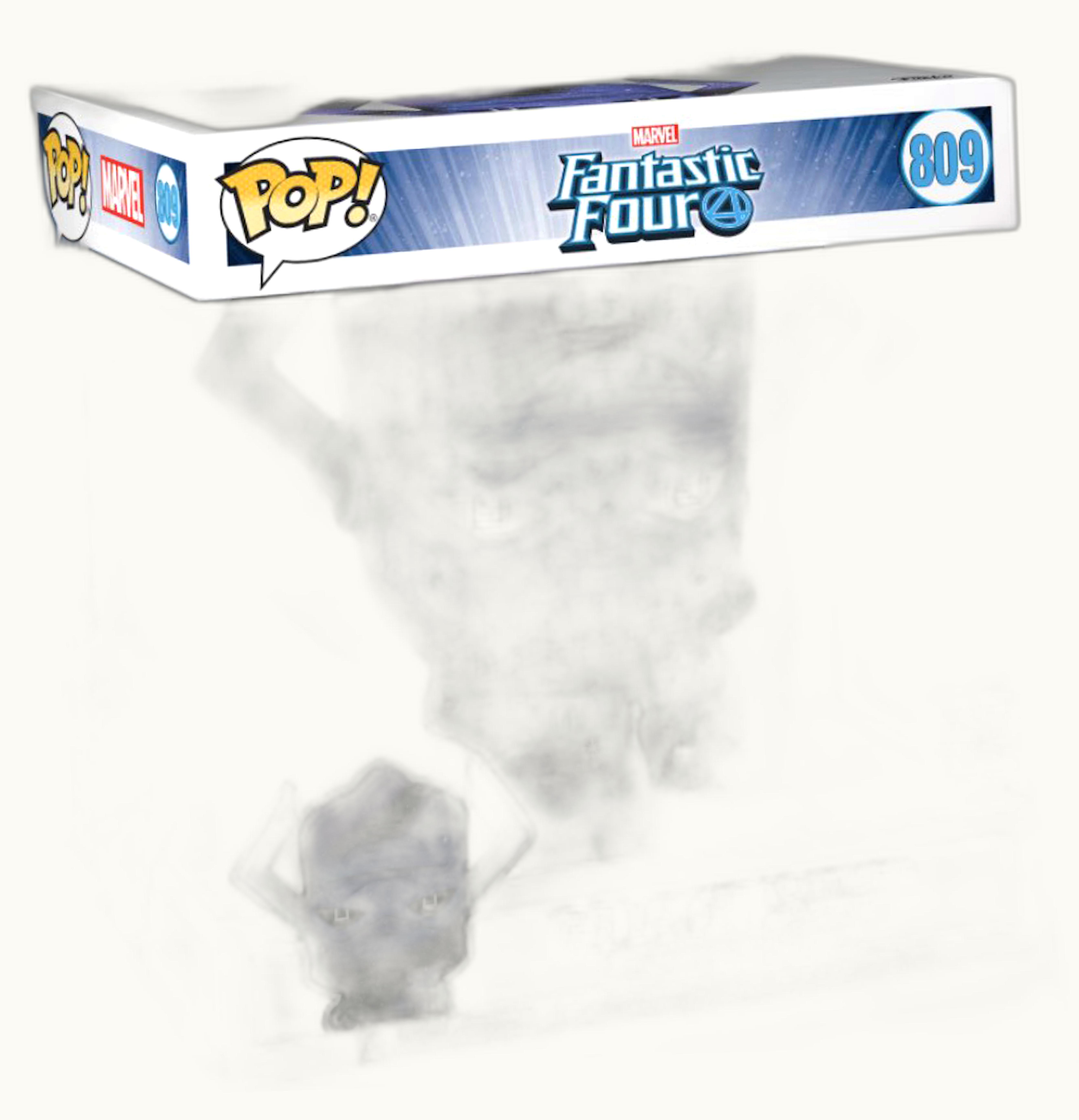 Funko Funko Pop Marvel Fantastic Four Galactus With Silver Surfer 2021 Summer Virtual Funkon Exclusive 10 Inch Limited Edition 1500 Figure 809