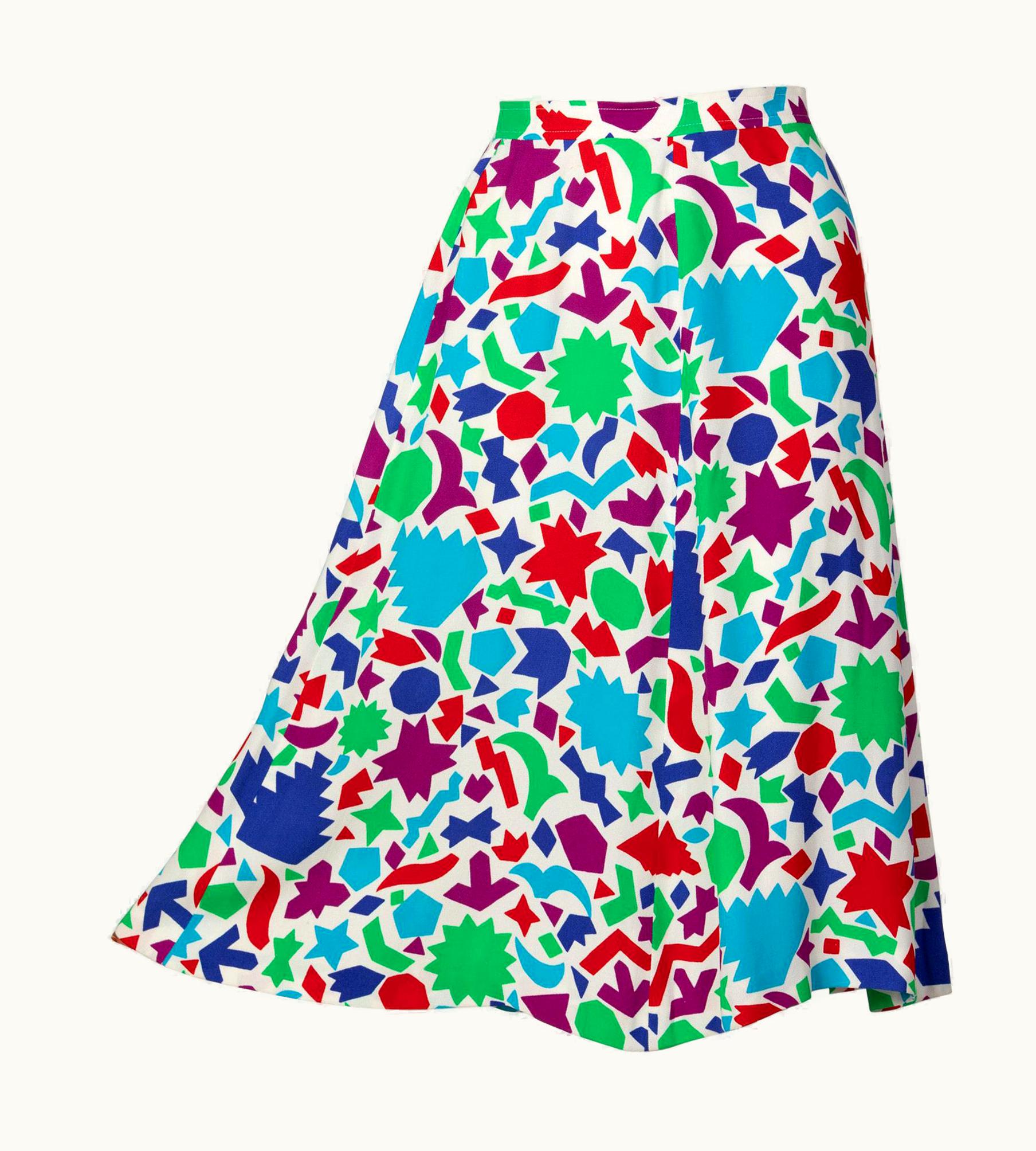 Saint Laurent Vintage Yves Saint Laurent Matisse Inspired Skirt YSL