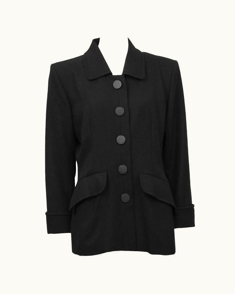 Saint Laurent 1980' YSL/Yves Saint Laurent Black Wool Blazer UZ0584277