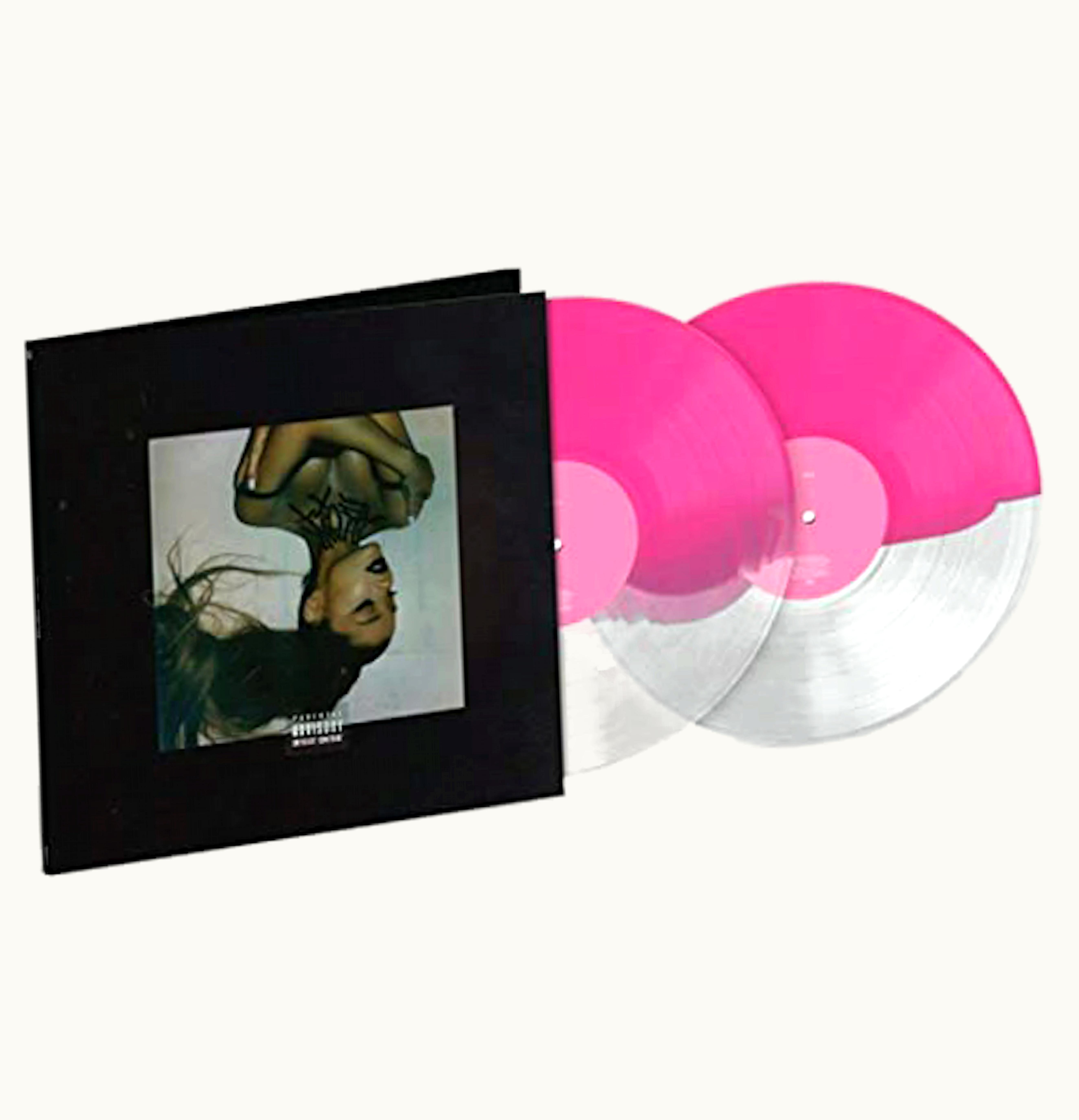 Ariana Grande Ariana Grande Thank U Next Limited Edition Pink And Clear Split 2XLP Vinyl Pink