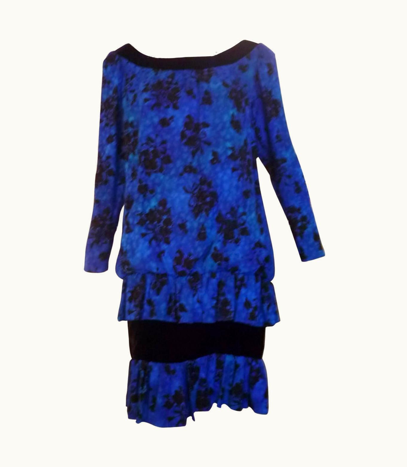 Saint Laurent Early 1980s Yves Saint Laurent Silk Dress