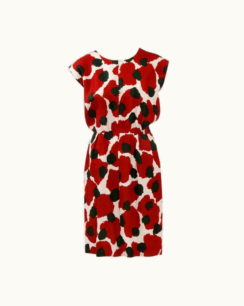 Saint Laurent Yves Saint Laurent Linen Day Dress