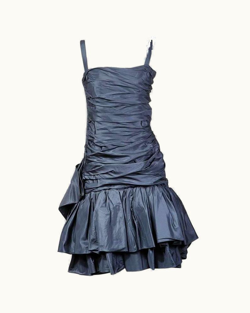 Saint Laurent Yves Saint Laurent Haute Couture Dress Circa 1980s