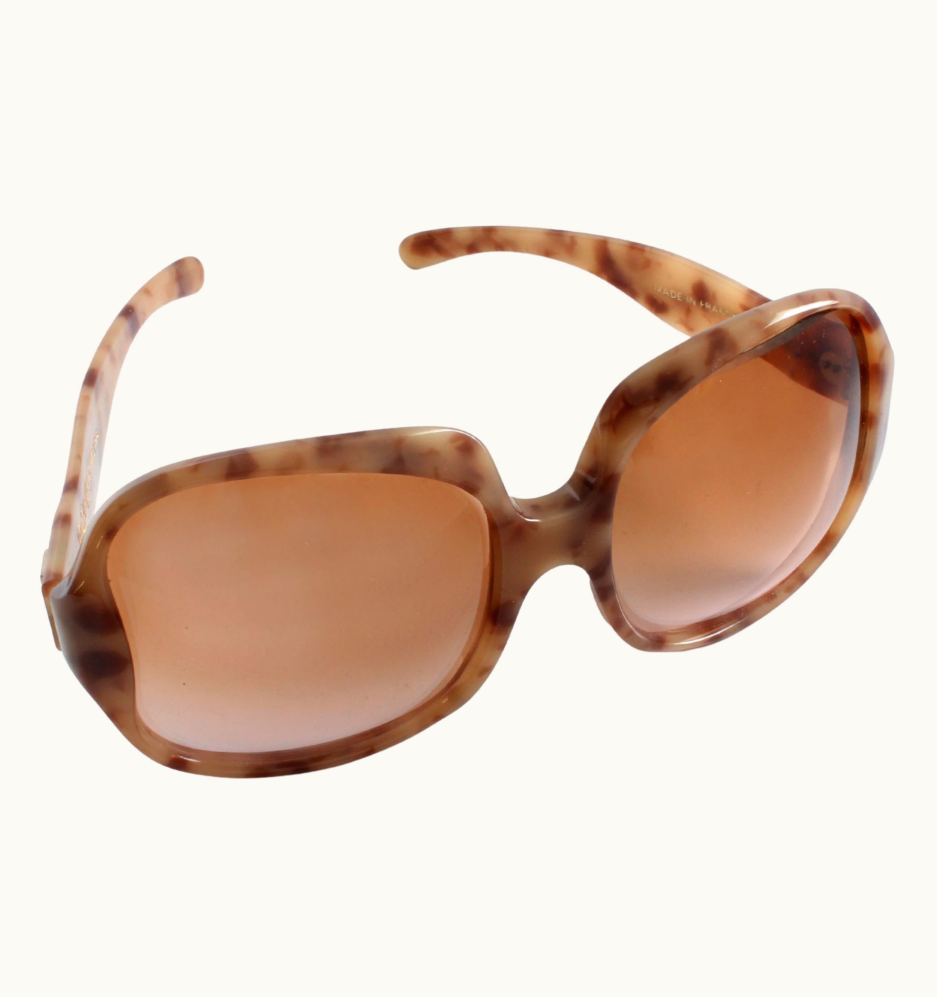 Saint Laurent Yves Saint Laurent Sunglasses Large Tortoise Frames Vintage