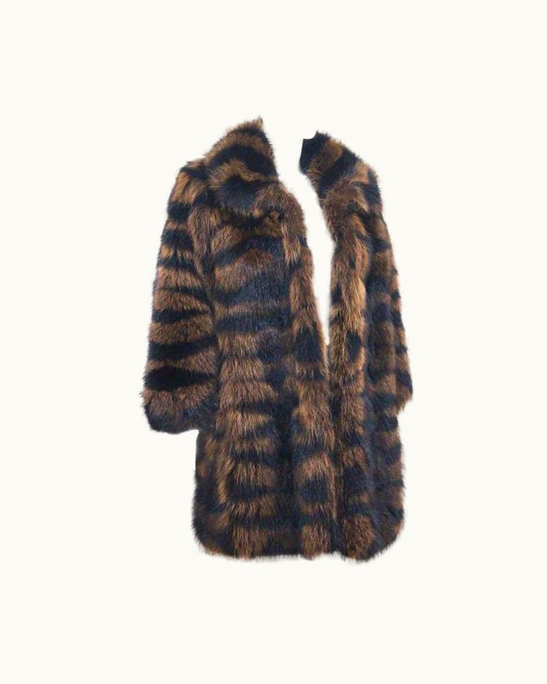 Saint Laurent Exceptional Yves Saint Laurent Beaver Fur Coat C. 1980s