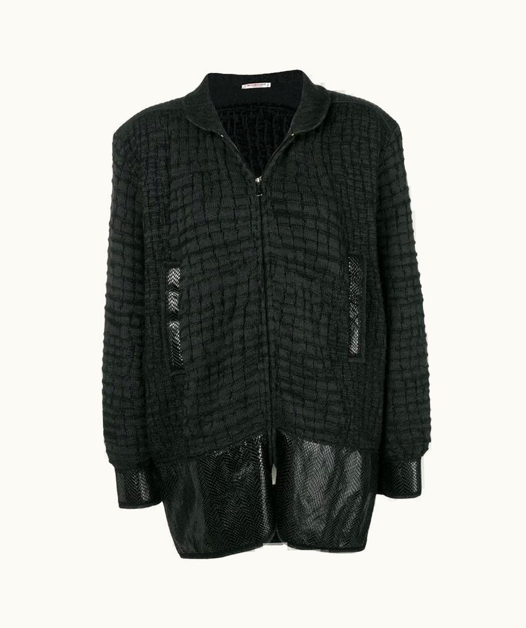 Saint Laurent 1980s Yves Saint Laurent Wool And Snakeskin Jacket