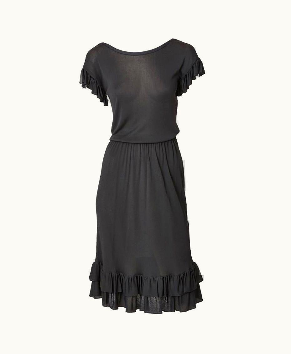 Saint Laurent Yves Saint Laurent Rive Gauche Jersey Dress