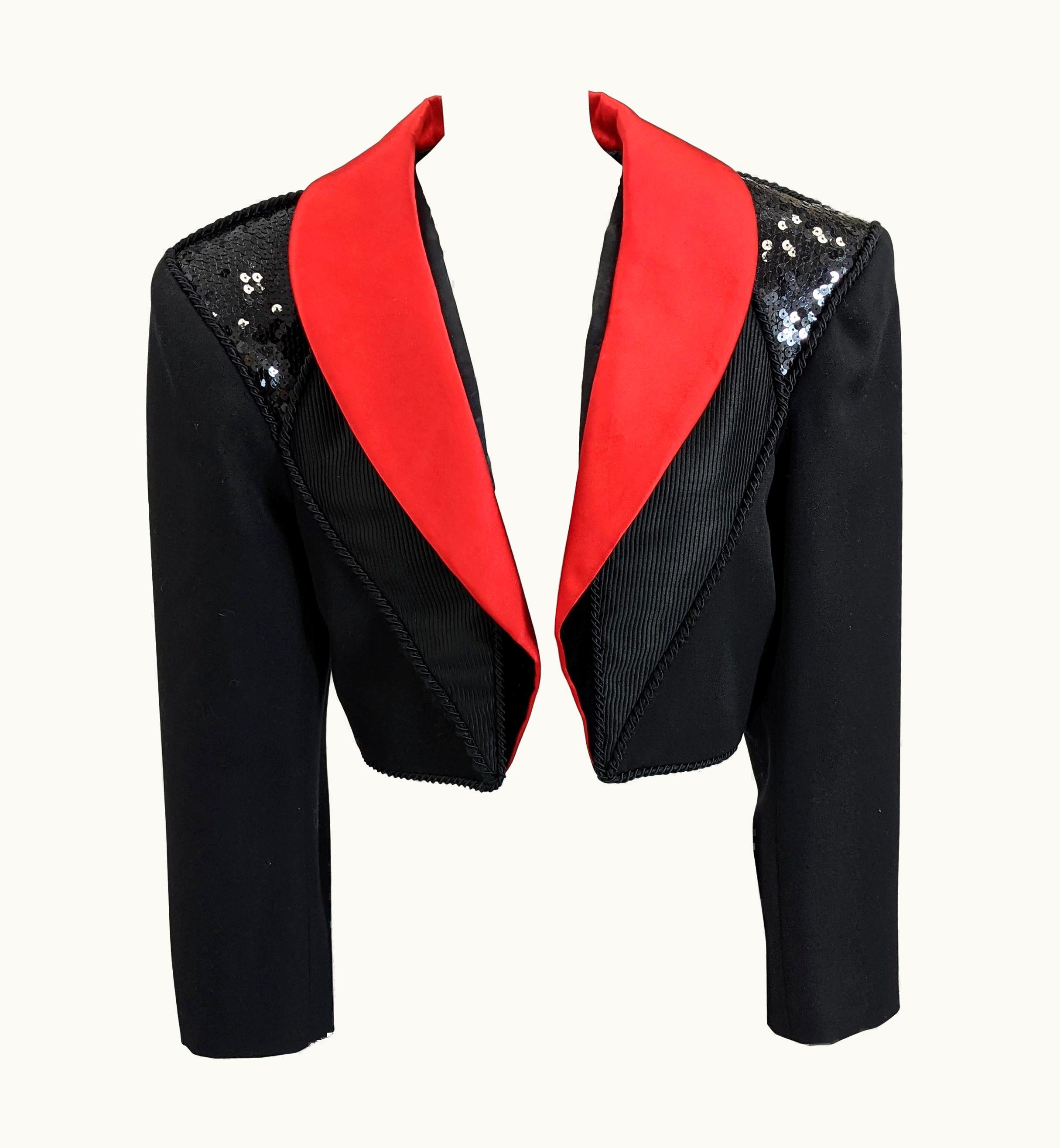 Saint Laurent Yves Saint Laurent Rive Gauche Tuxedo Jacket 1989