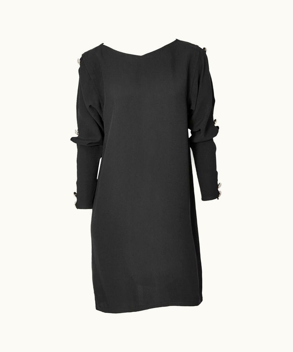Saint Laurent Yves Saint Laurent Cocktail Dress With Diamanté Detail
