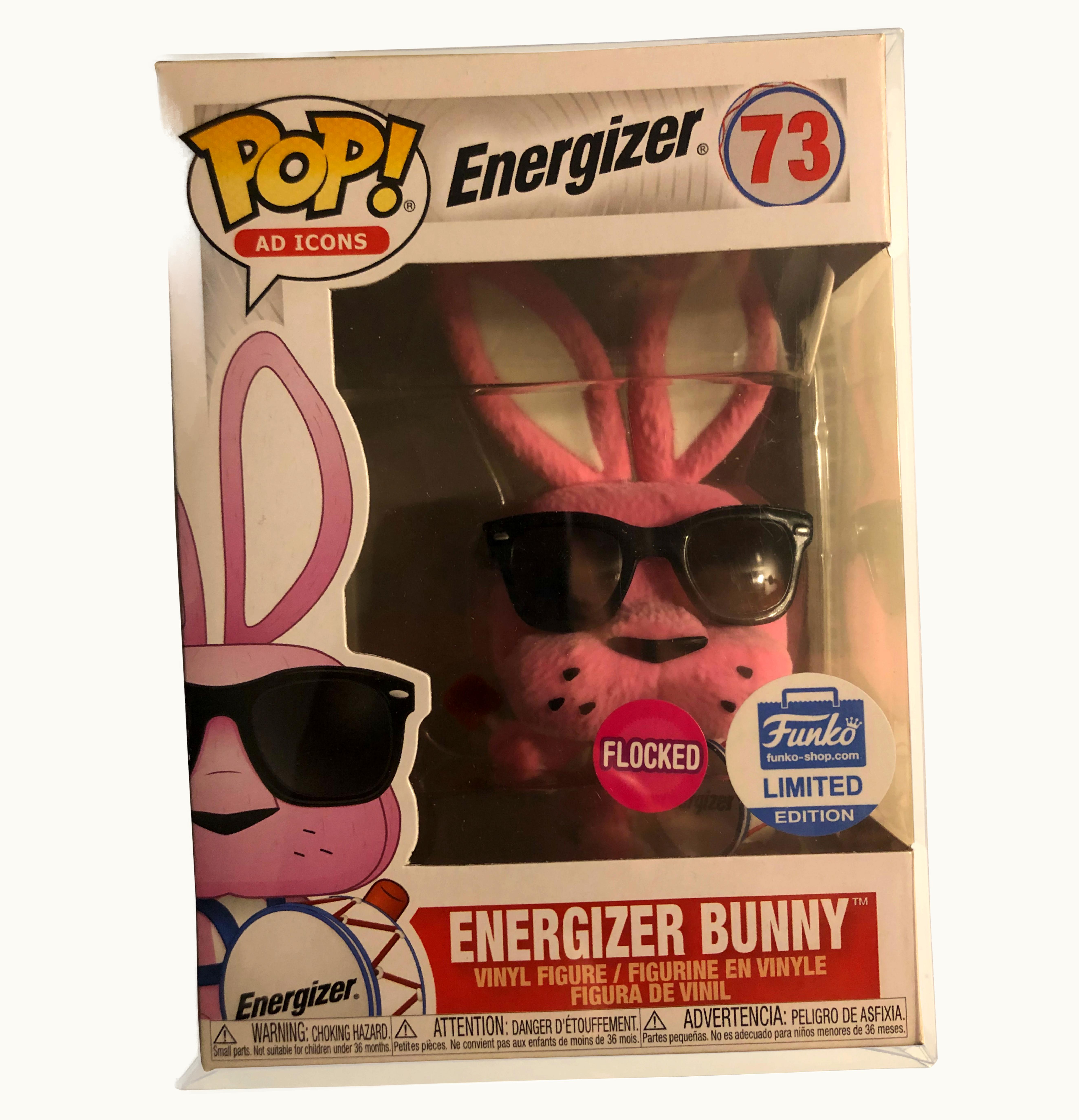 Funko Funko Pop Ad Icons Energizer Bunny Flocked Funko Shop Limited Edition Figure 73