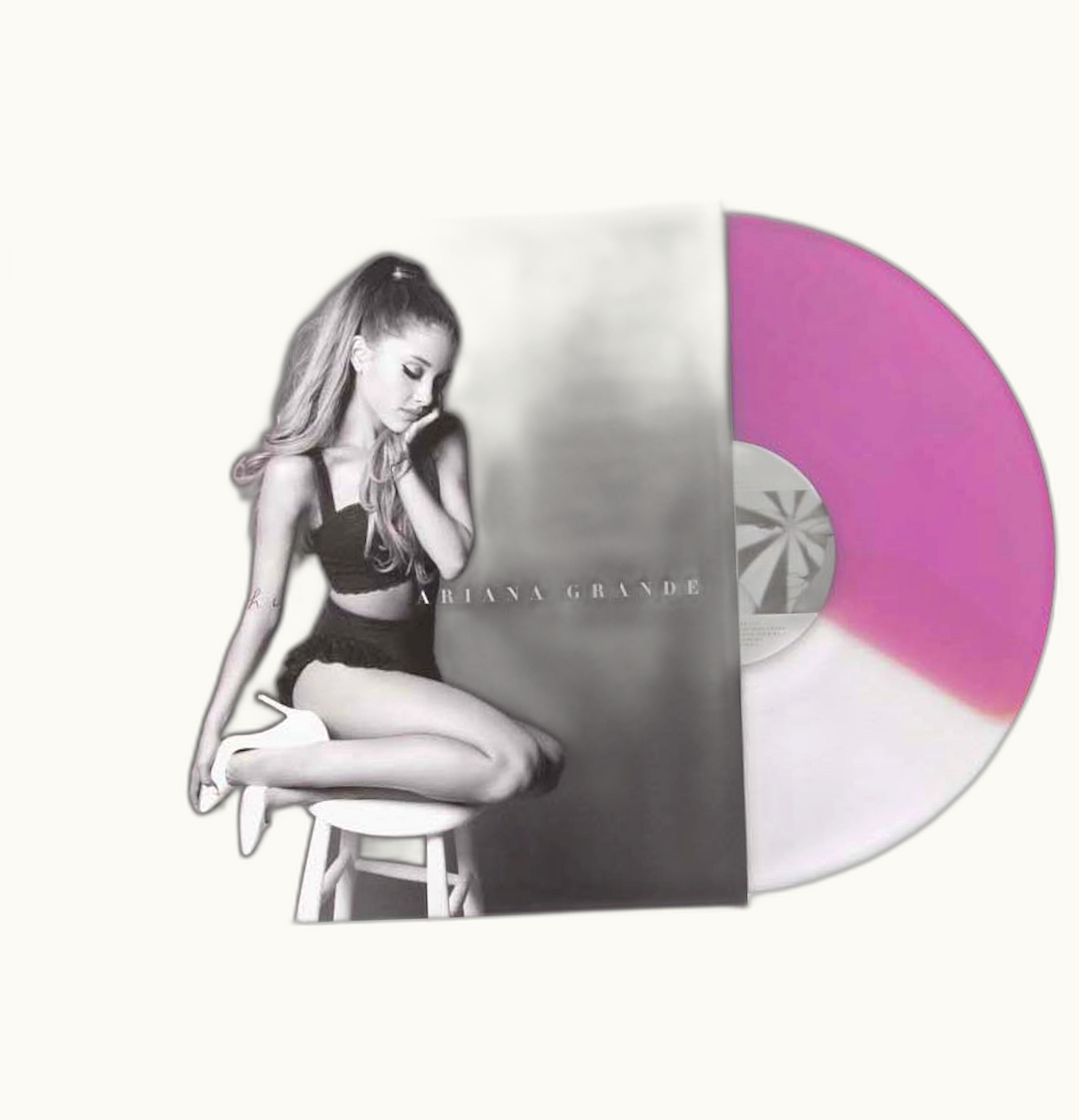 Ariana Grande Ariana Grande My Everything Limited Edition LP Vinyl Pink White Split