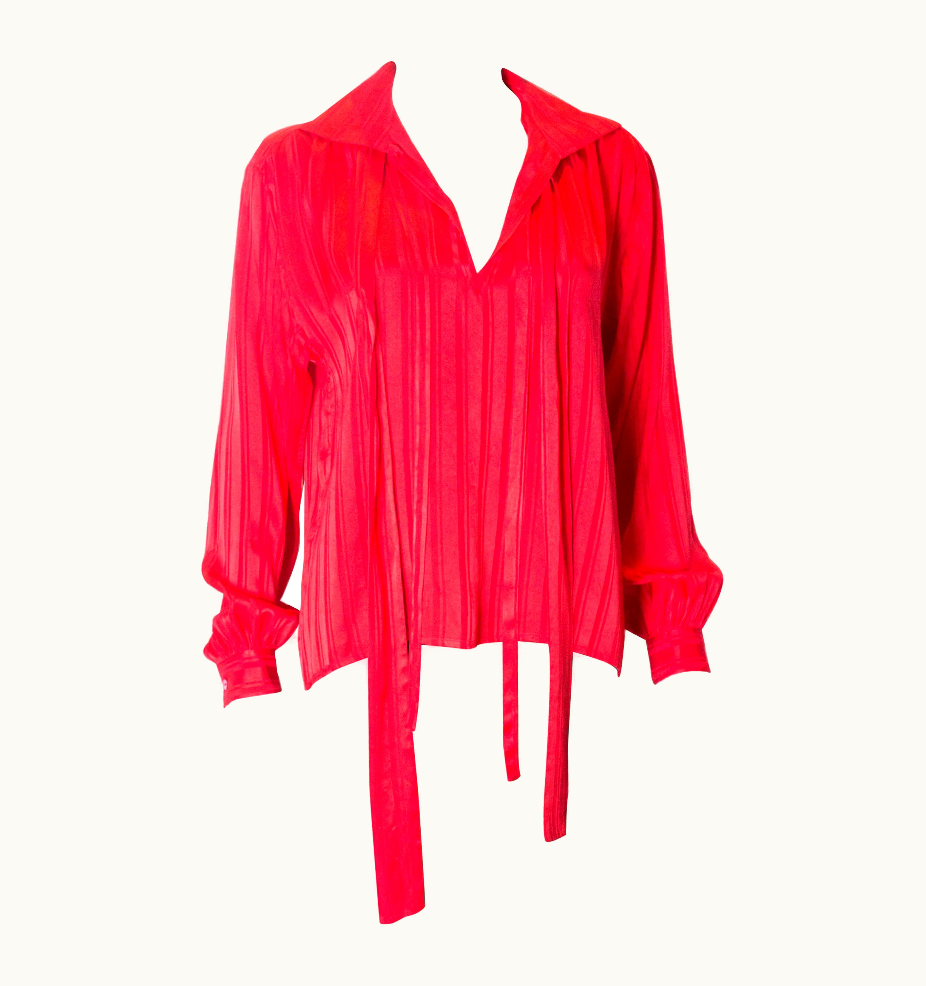 Saint Laurent Vintage Yves Saint Laurent Rive Gauche Silk Blouse UZ0584877