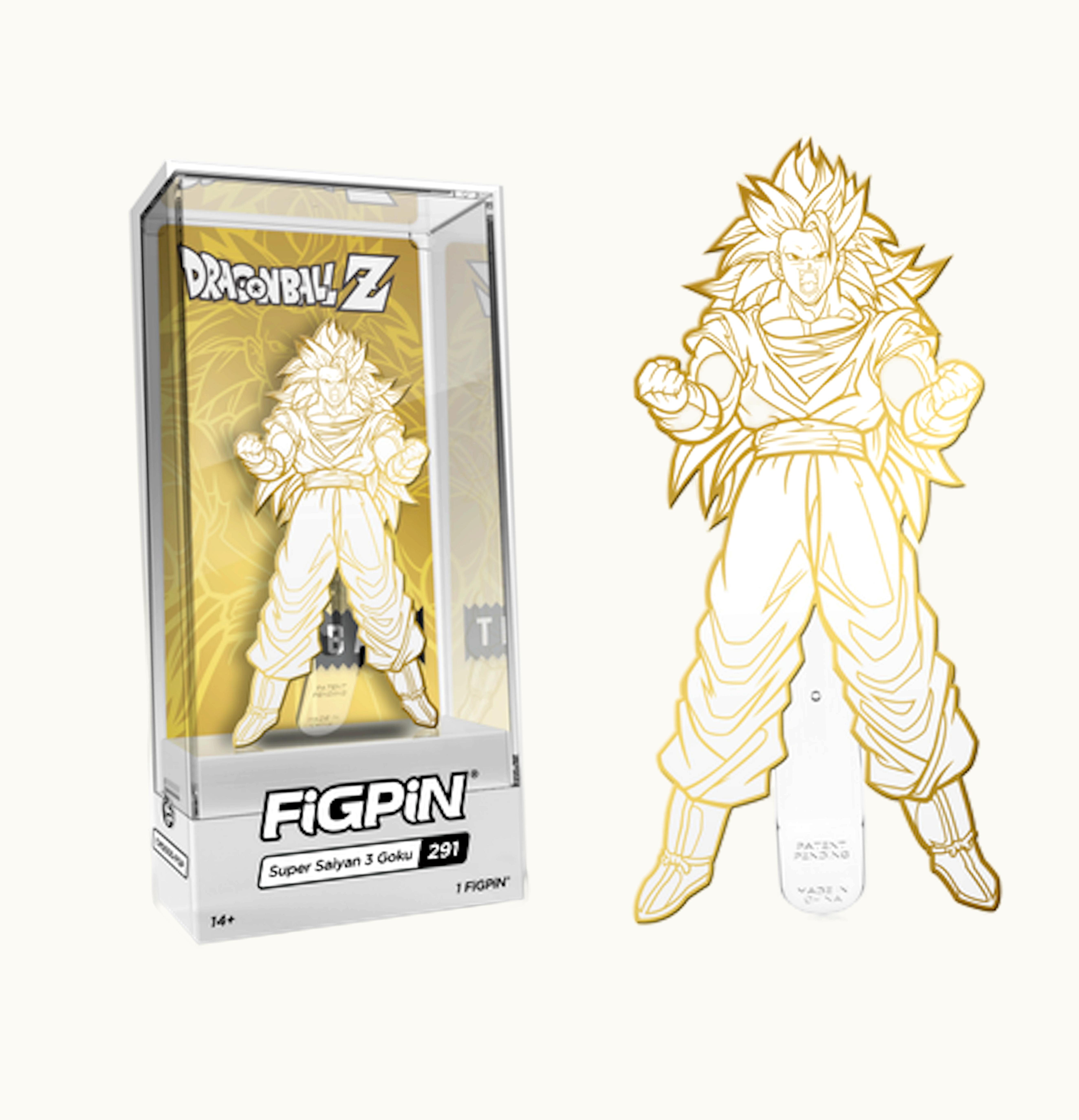 FigPin FigPin x Bait Dragon Ball Z Super Saiyan Goku 291 NYCC 2019 Limited Edition Figure