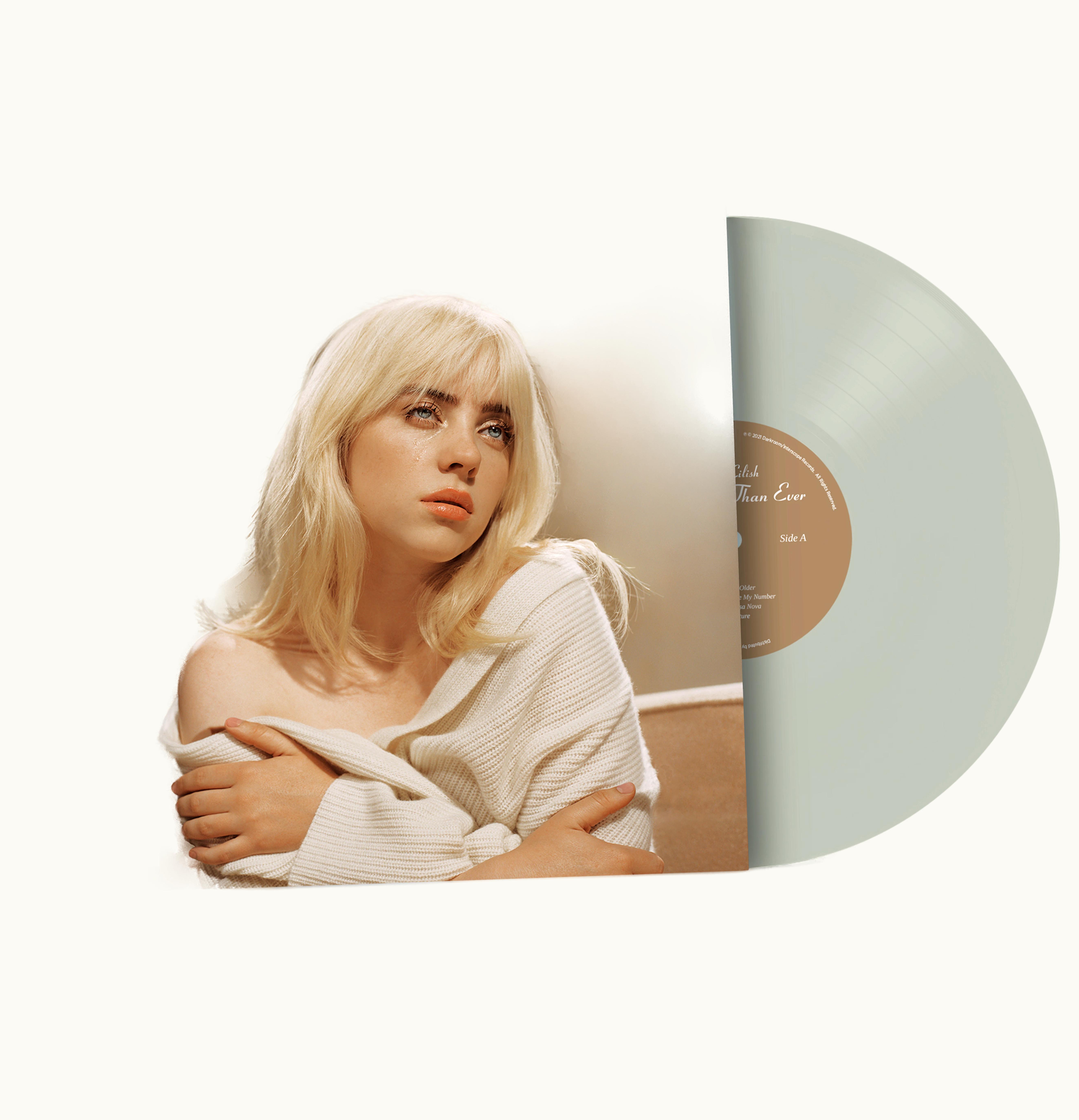 Billie Eilish Billie Eilish Happier Than Ever Exclusive Cool Grey LP Vinyl Grey