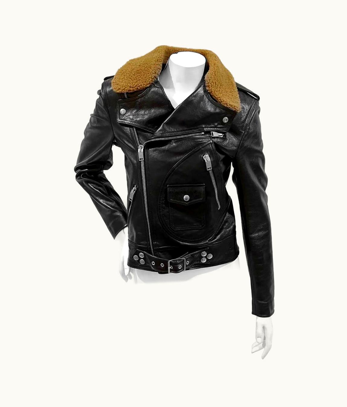 Saint Laurent Saint Laurent Motorcycle Leather WS/S Shearling Jacket