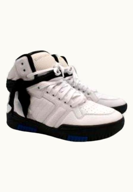 Saint Laurent White, Blue & Black Leather High Tops UZ0585144