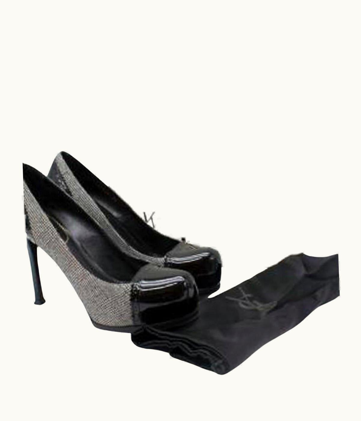 Saint Laurent Tribtoo 80 Cap Prince De Galles Pump