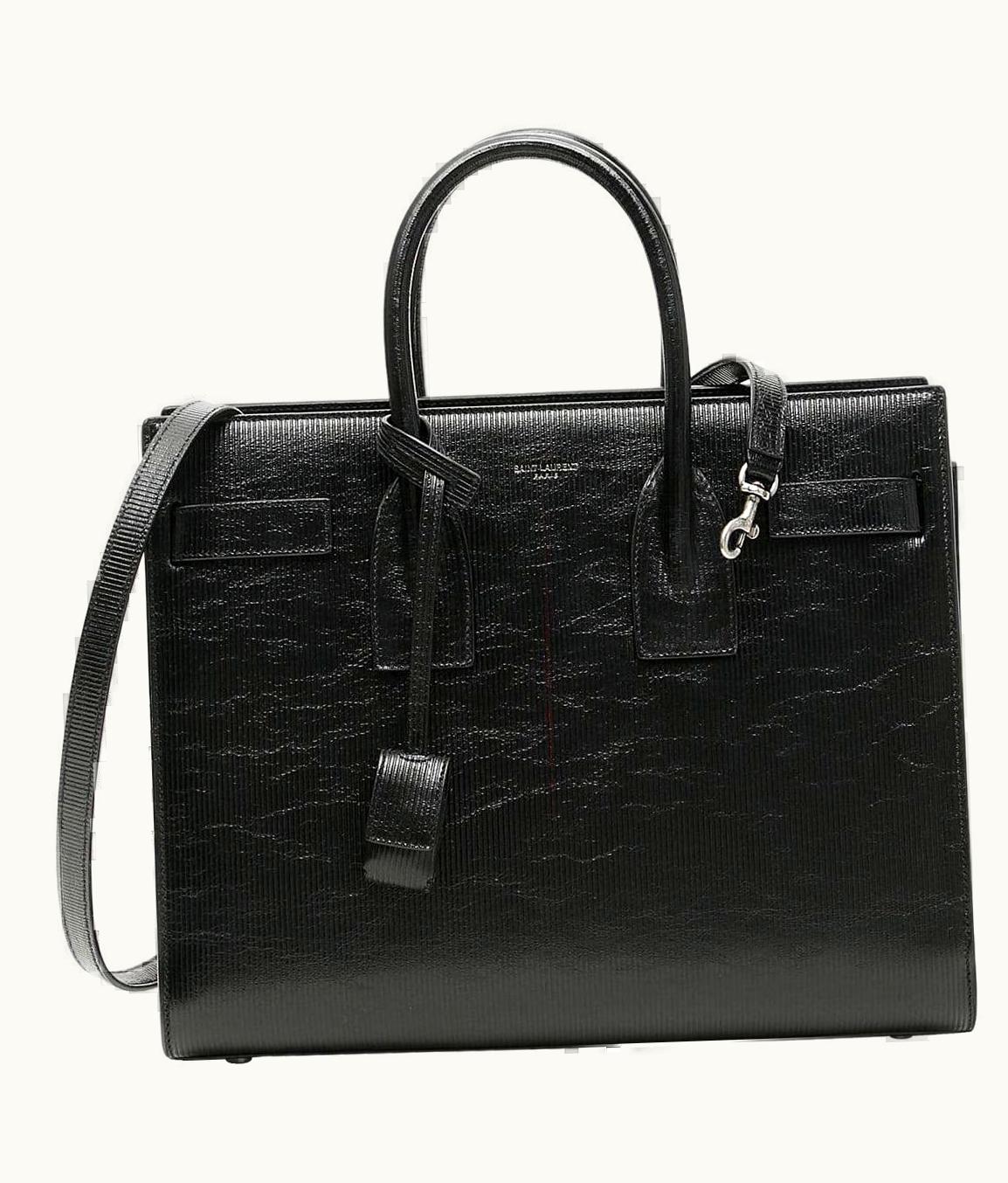Saint Laurent Sac De Jour Millerighe Mini Tote - Black