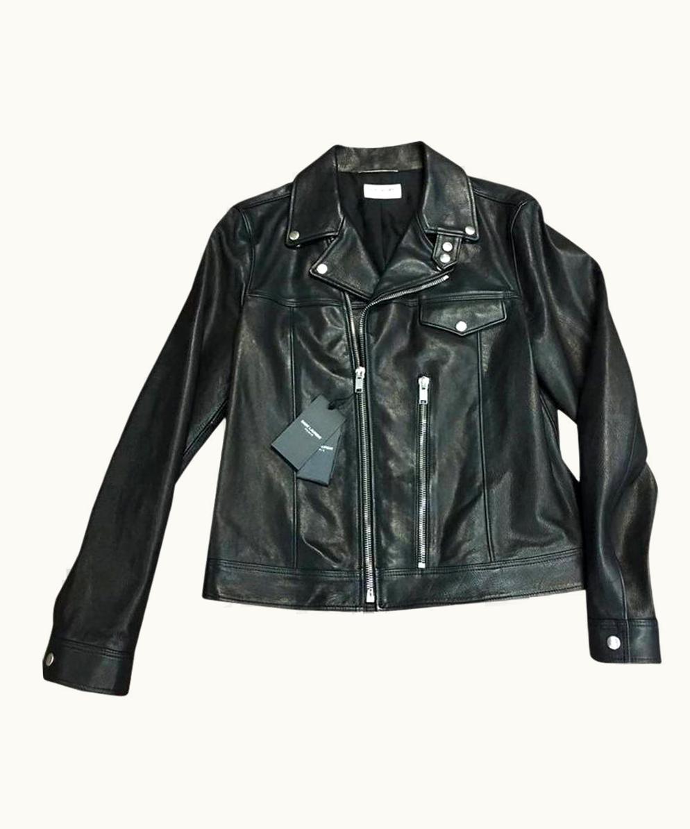Saint Laurent Hedi Slimane AW15 Lambskin Biker Ls1 Jacket Large