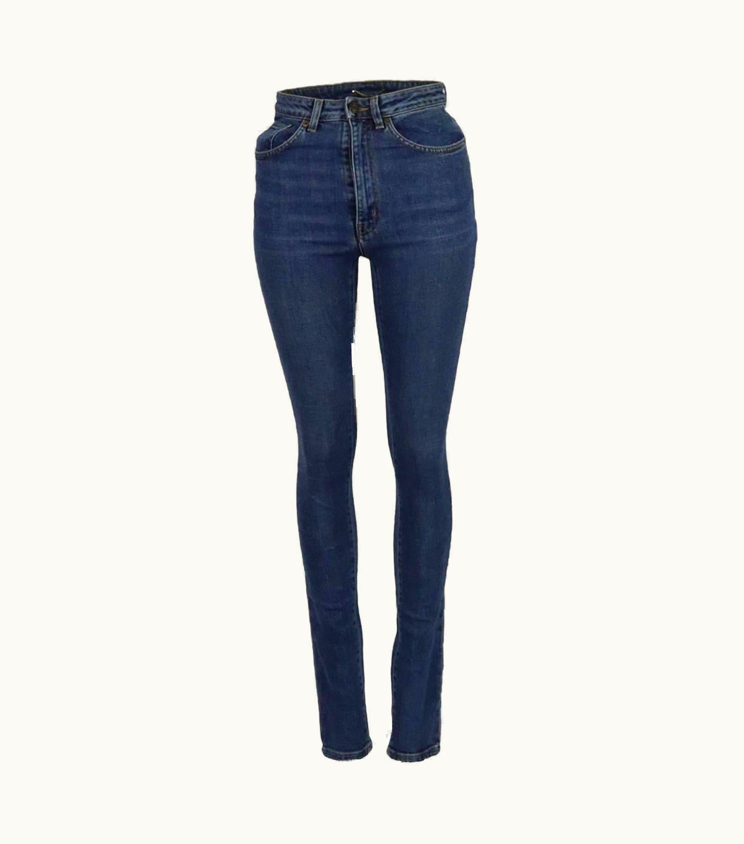 Saint Laurent High Rise Skinny Denim Jeans W26 Uk