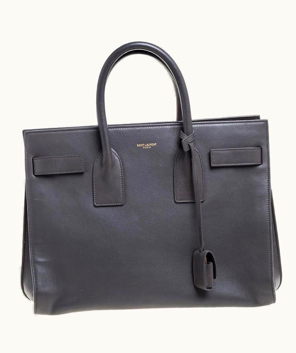 Saint Laurent Grey Leather Small Classic Sac De Jour Tote UZ0585290